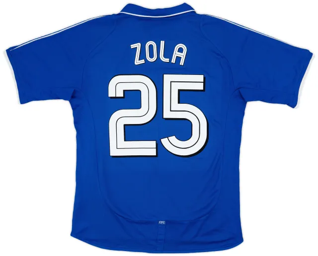 Umbro 2001-03 Chelsea Home Shirt Zola #25 - 7/10 - (M
