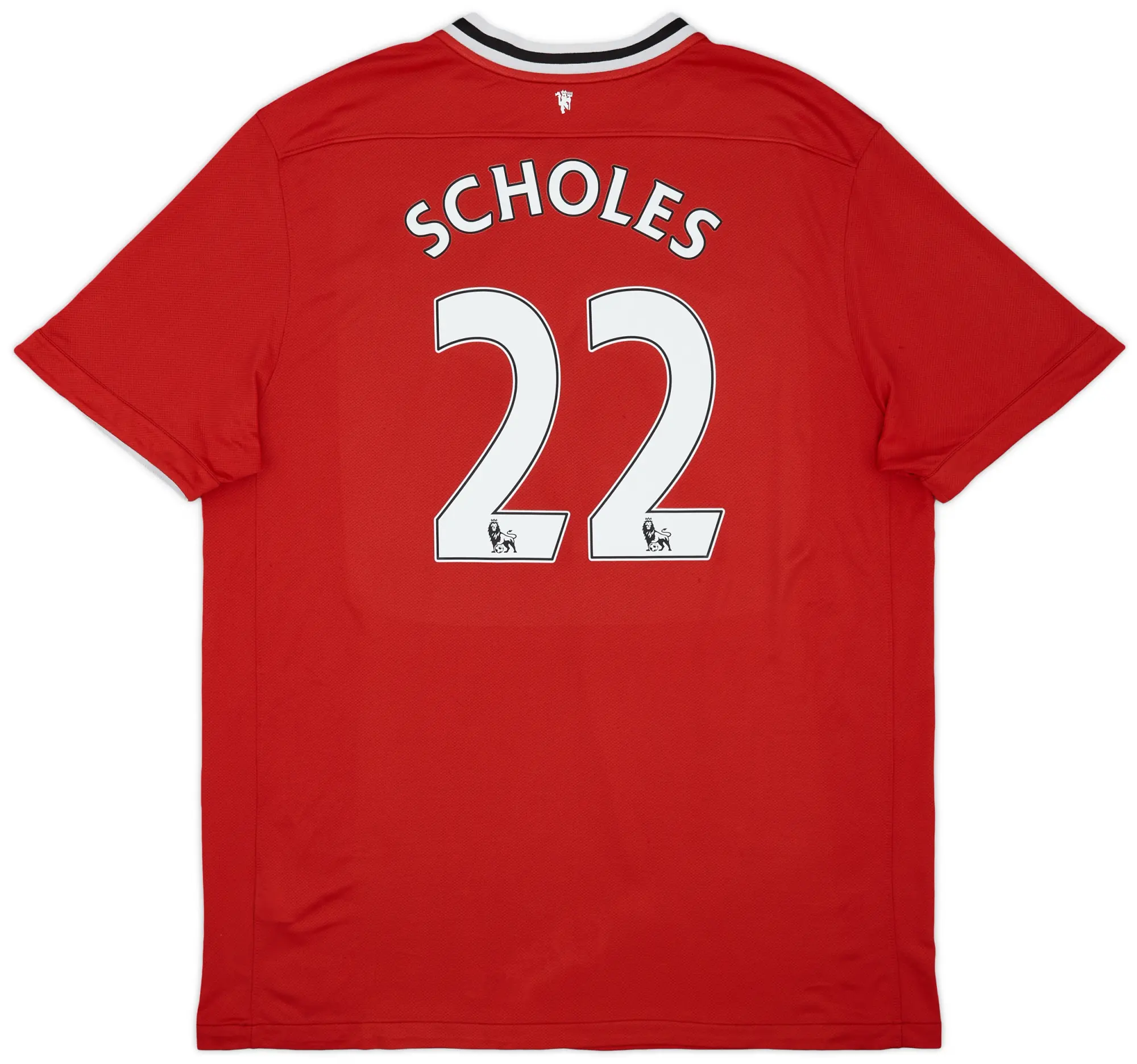 Nike 2011-12 Manchester United Home Shirt Scholes #22 - 5/10 - (XXL)