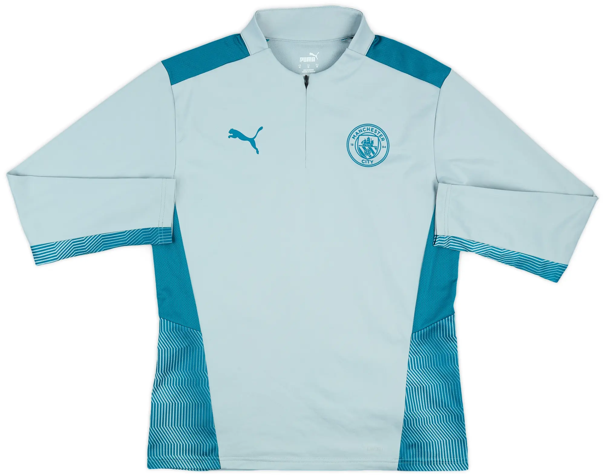 2021-22 Manchester City Puma 1/4 Zip Training Top - 8/10 - (M)