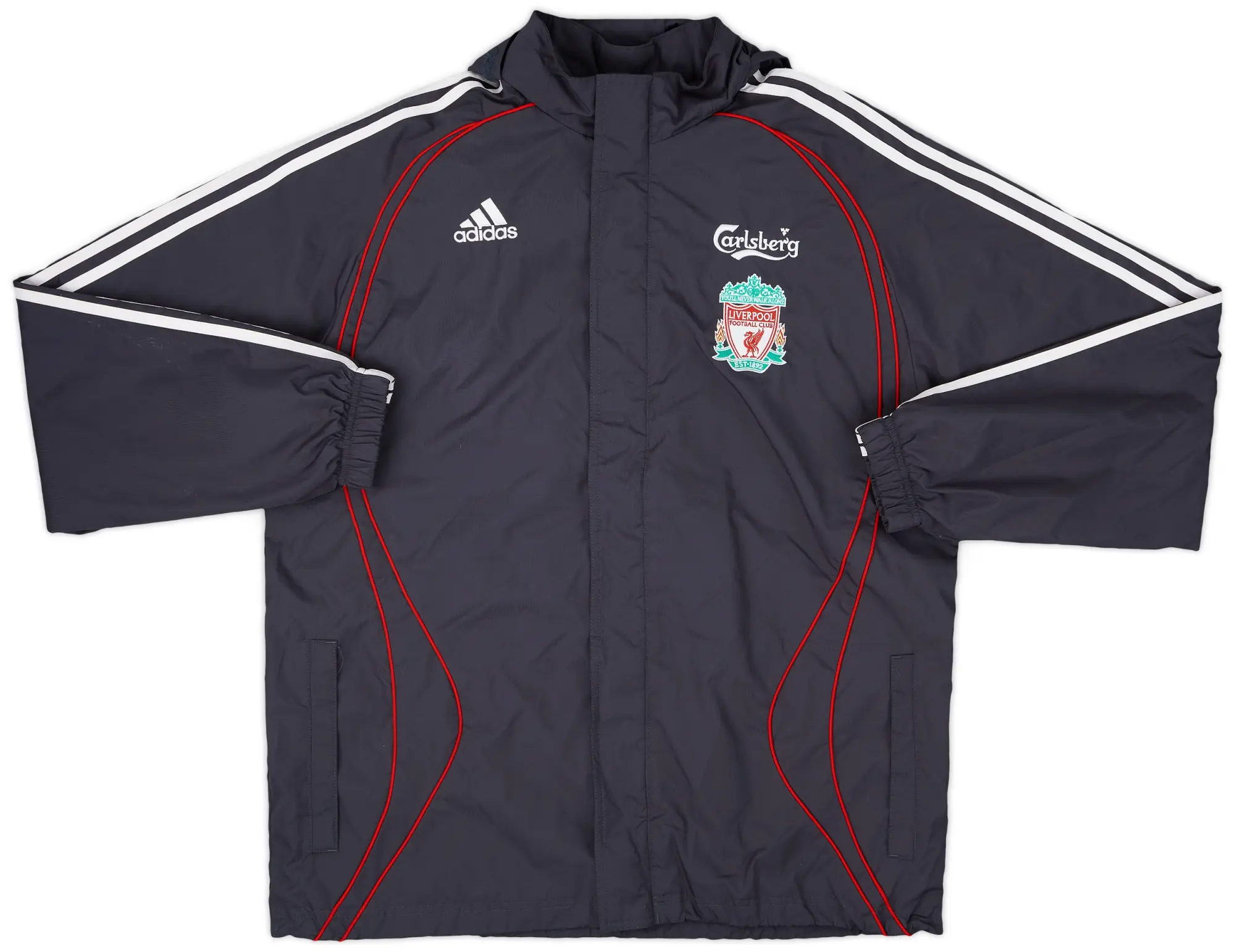 2006-07 Liverpool adidas Hooded Rain Jacket - 5/10 - (M)