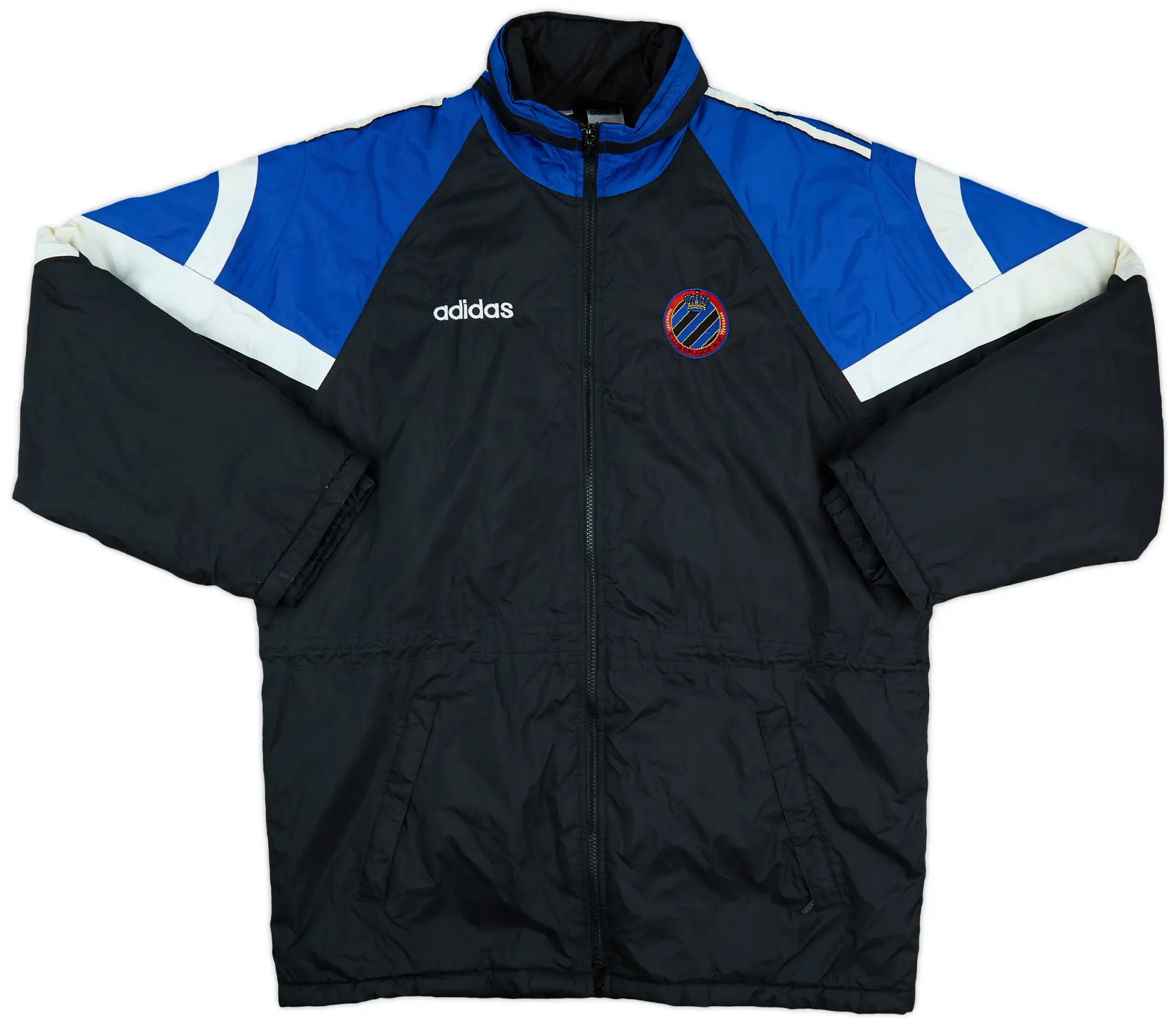 1998-99 Club Brugge adidas Hooded Rain Jacket - 8/10 - (M)