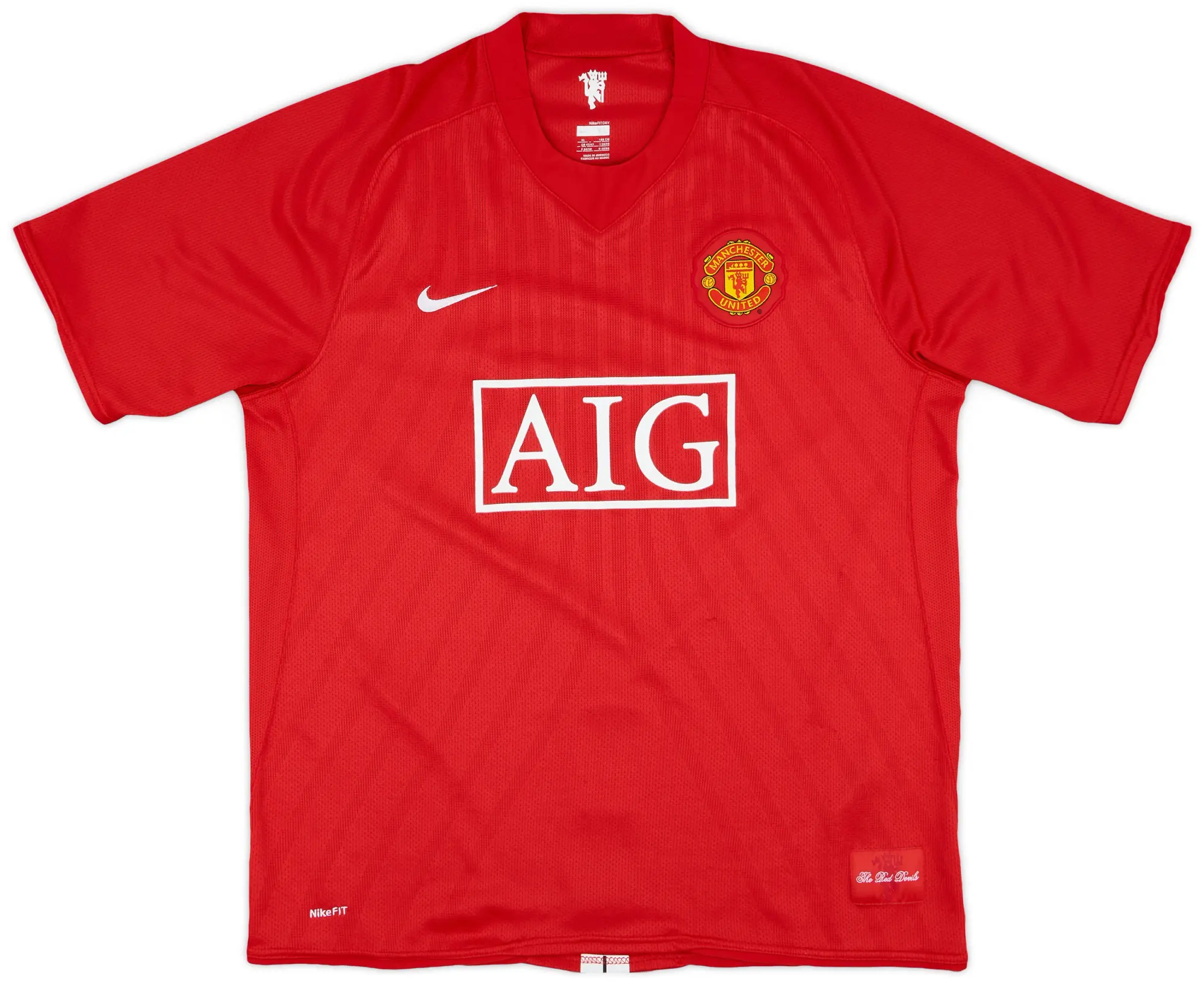 Nike 2007-09 Manchester United Home Shirt Ronaldo #7 - 10/10 - (XL)