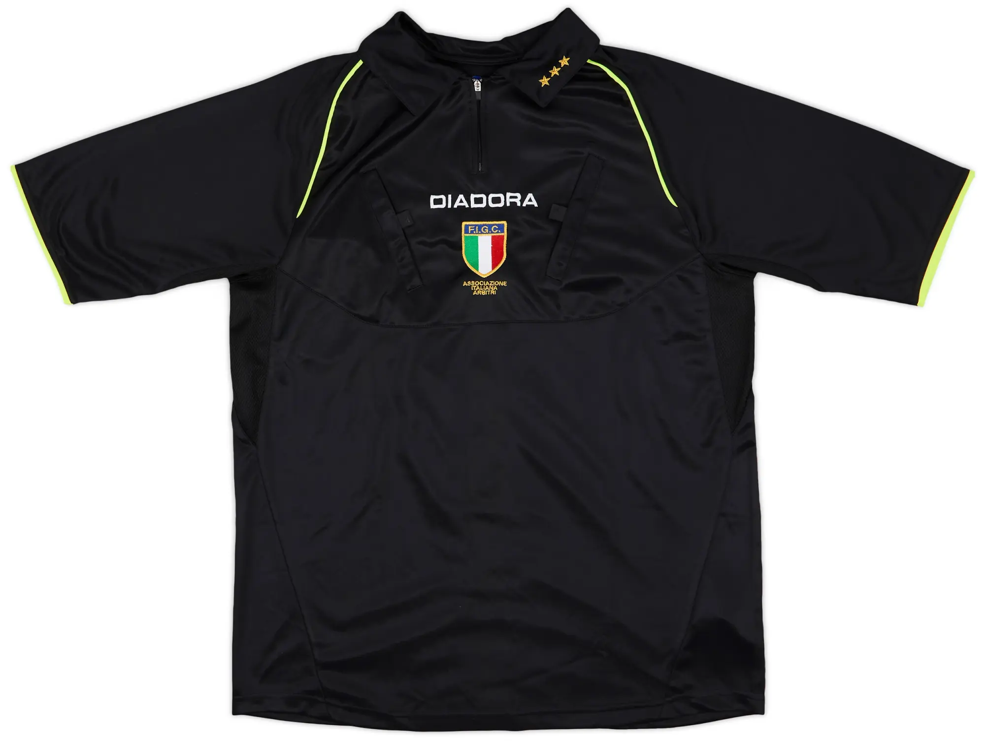 2000s Italy FIGC Diadora Referee Shirt - 10/10 - (XL)