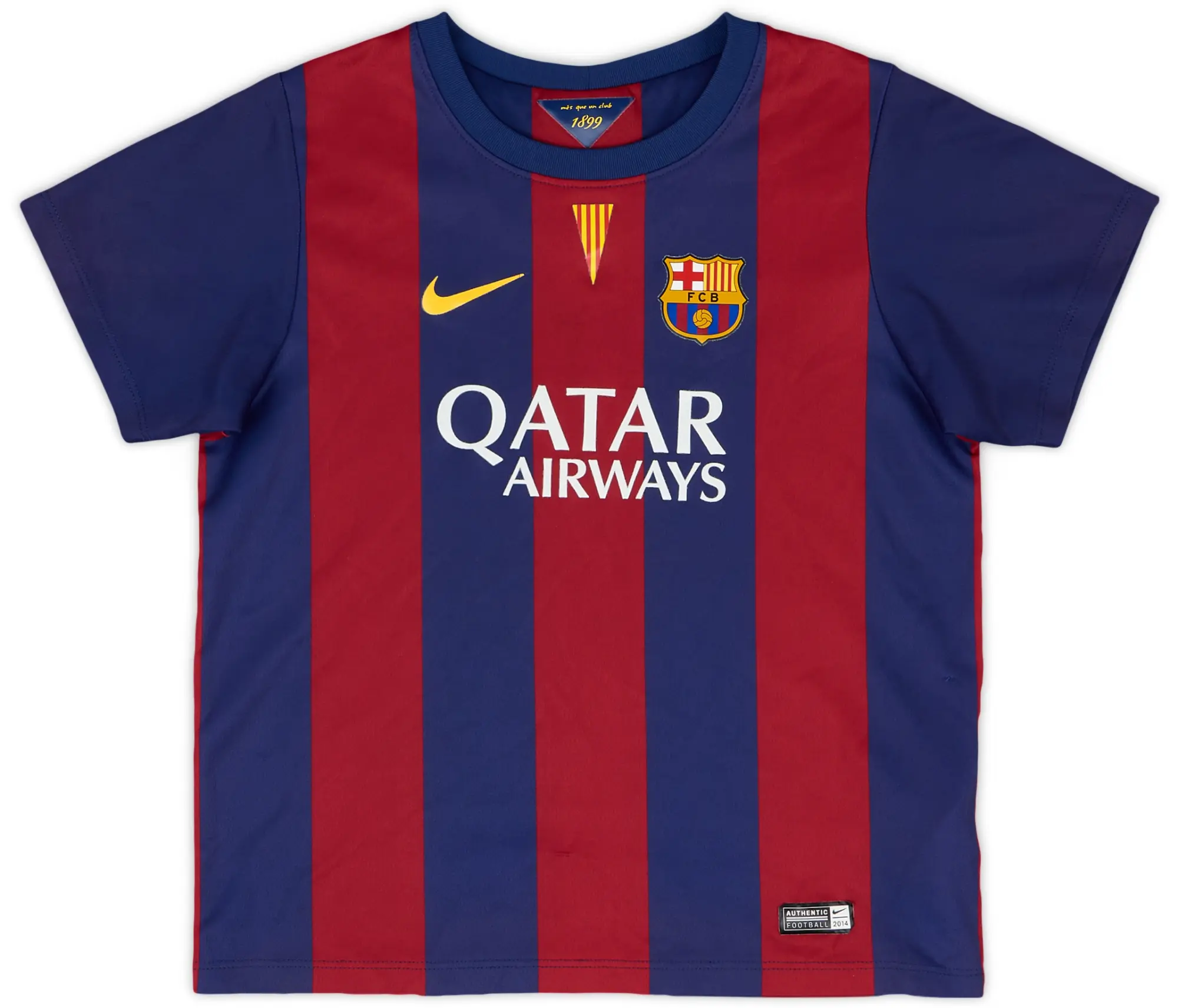 Nike 2014-15 Barcelona Home Shirt - 8/10 - (6-7 Years)