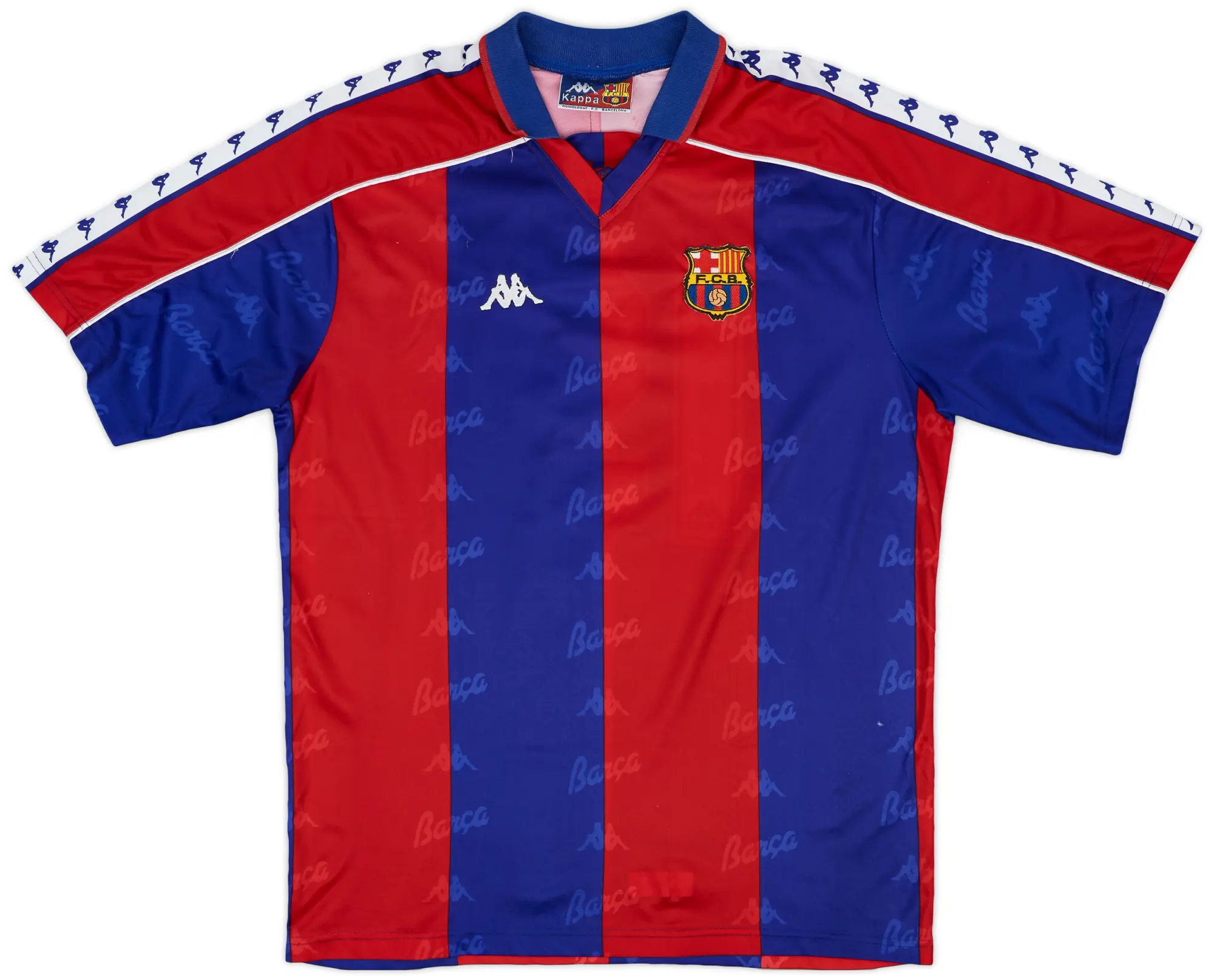 Kappa 1992-95 Barcelona Match Issue Home Shirt #19