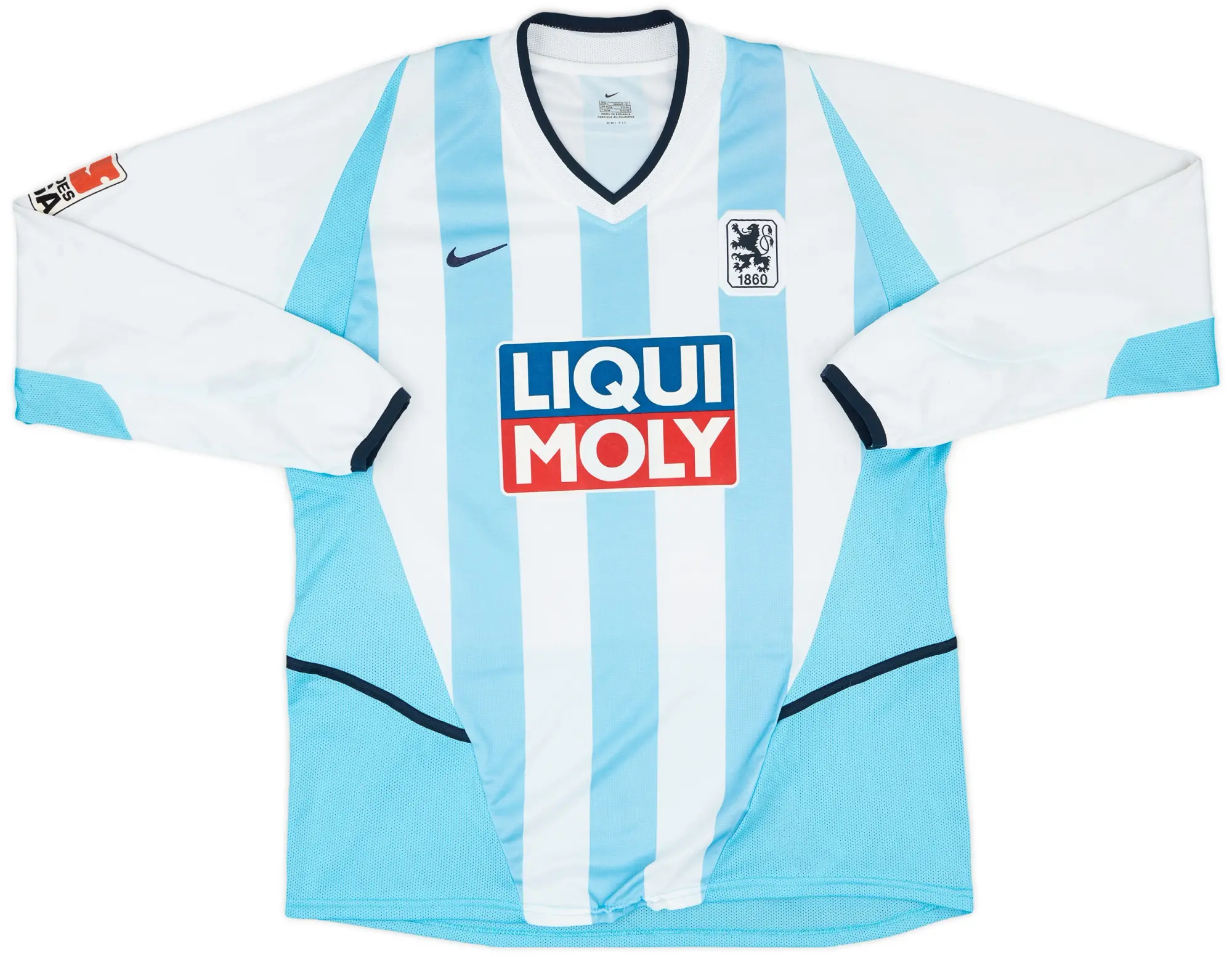 Nike 2002-03 1860 Munich Match Issue Signed Home L/S Shirt Cerny #13