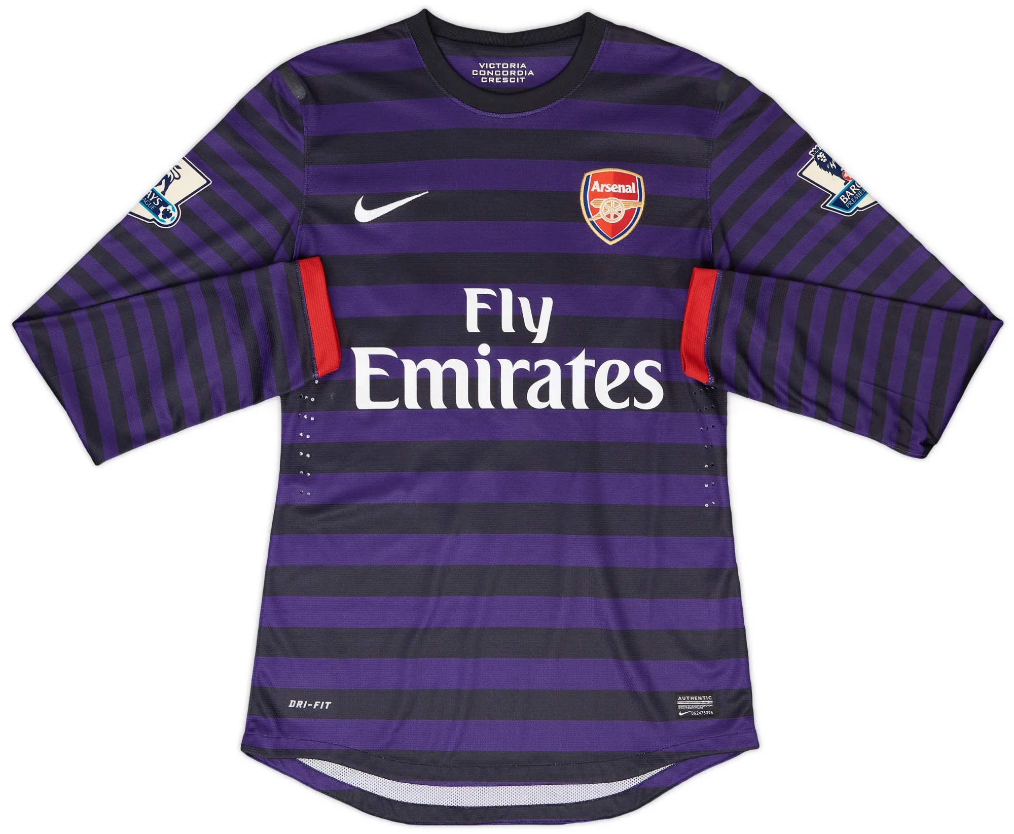 Nike Arsenal Mens LS Player Issue Away Shirt 2012/13