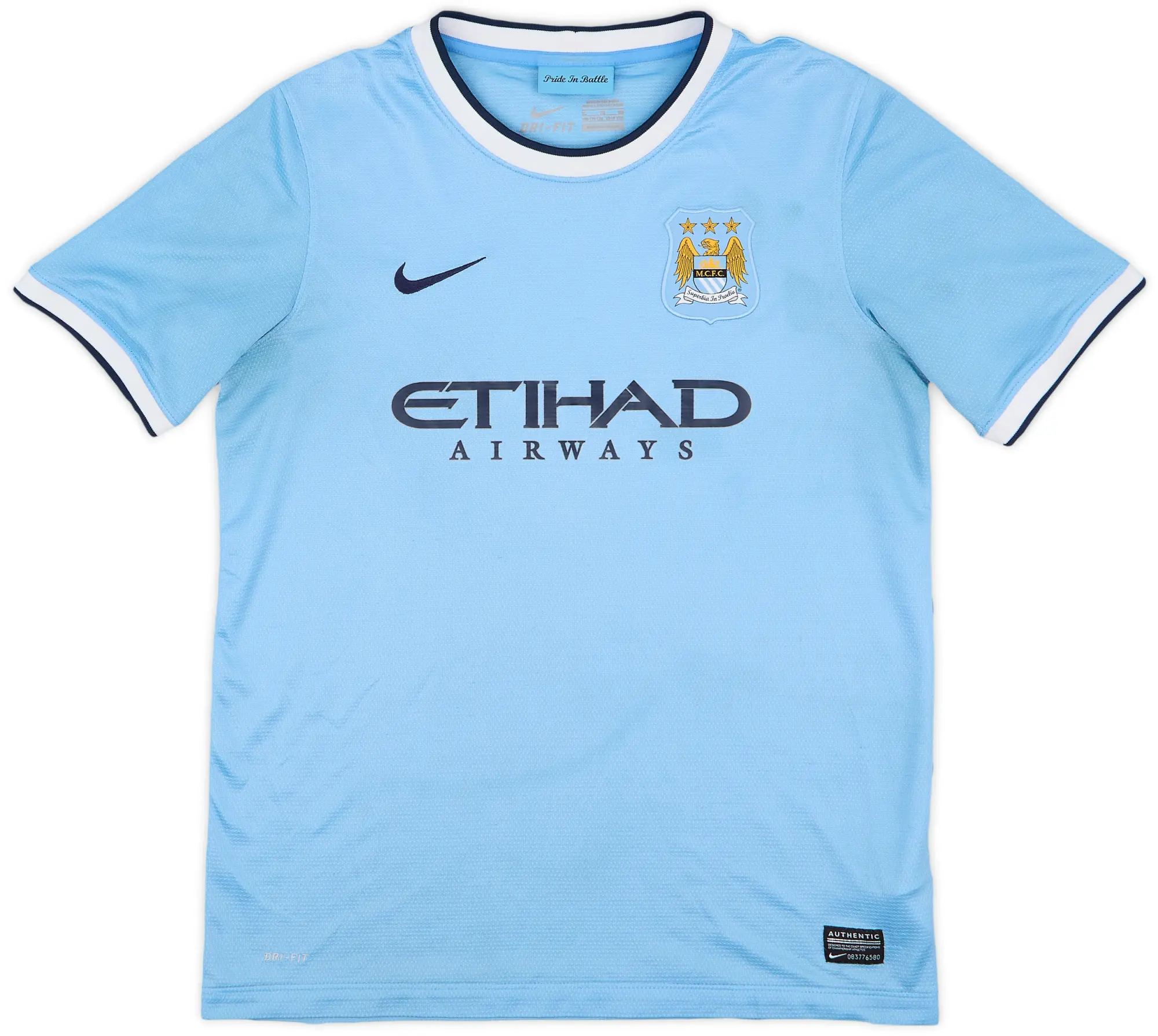 Nike 2013-14 Manchester City Home Shirt - 9/10 - (XL.Boys)