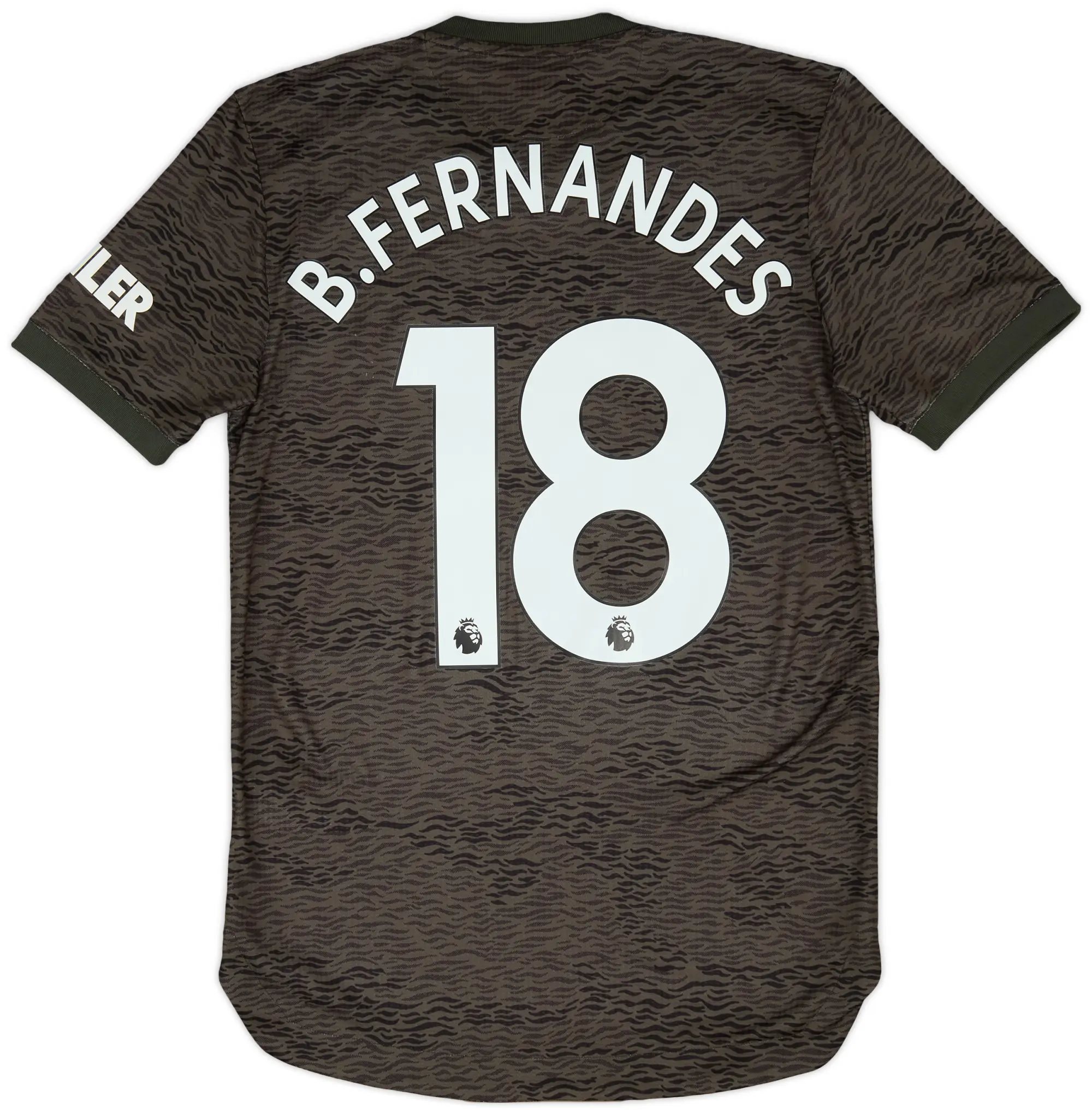 adidas 2020-21 Manchester United Authentic Away Shirt B.Fernandes #18 - 8/10 - (XS)