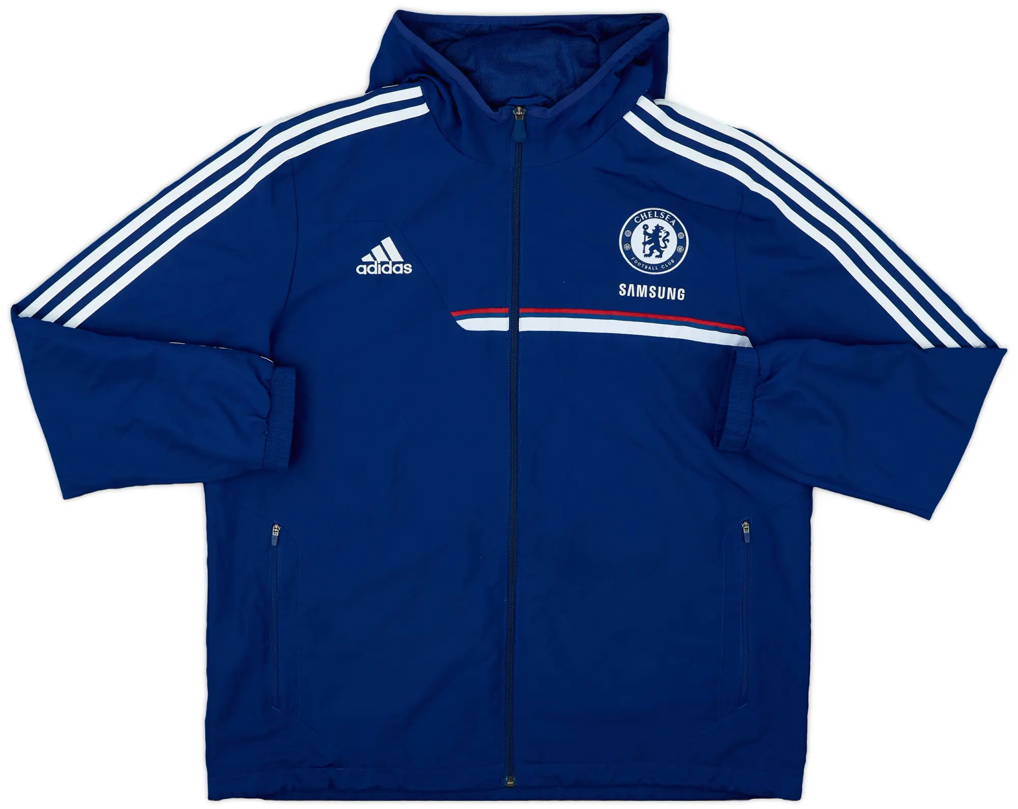 2013-14 Chelsea adidas Hooded Rain Jacket - 10/10 - (XXL)