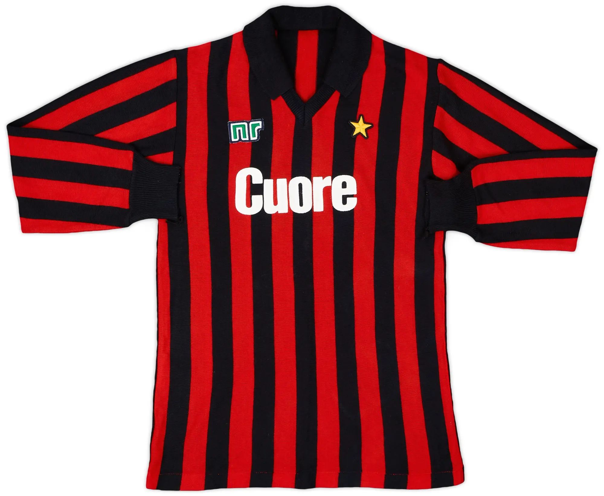 Ennerre 1983-84 AC Milan Home L/S Shirt - 10/10 - (S)