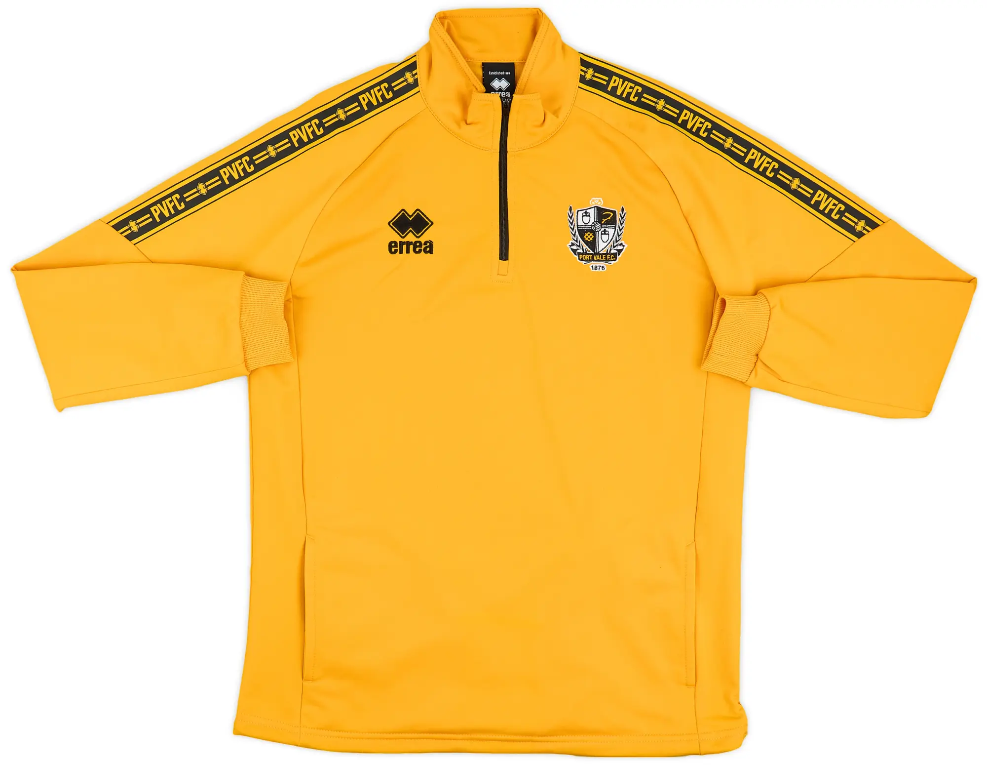 2016-17 Port Vale Errea 1/4 Zip Training Top - 8/10 - (XS)