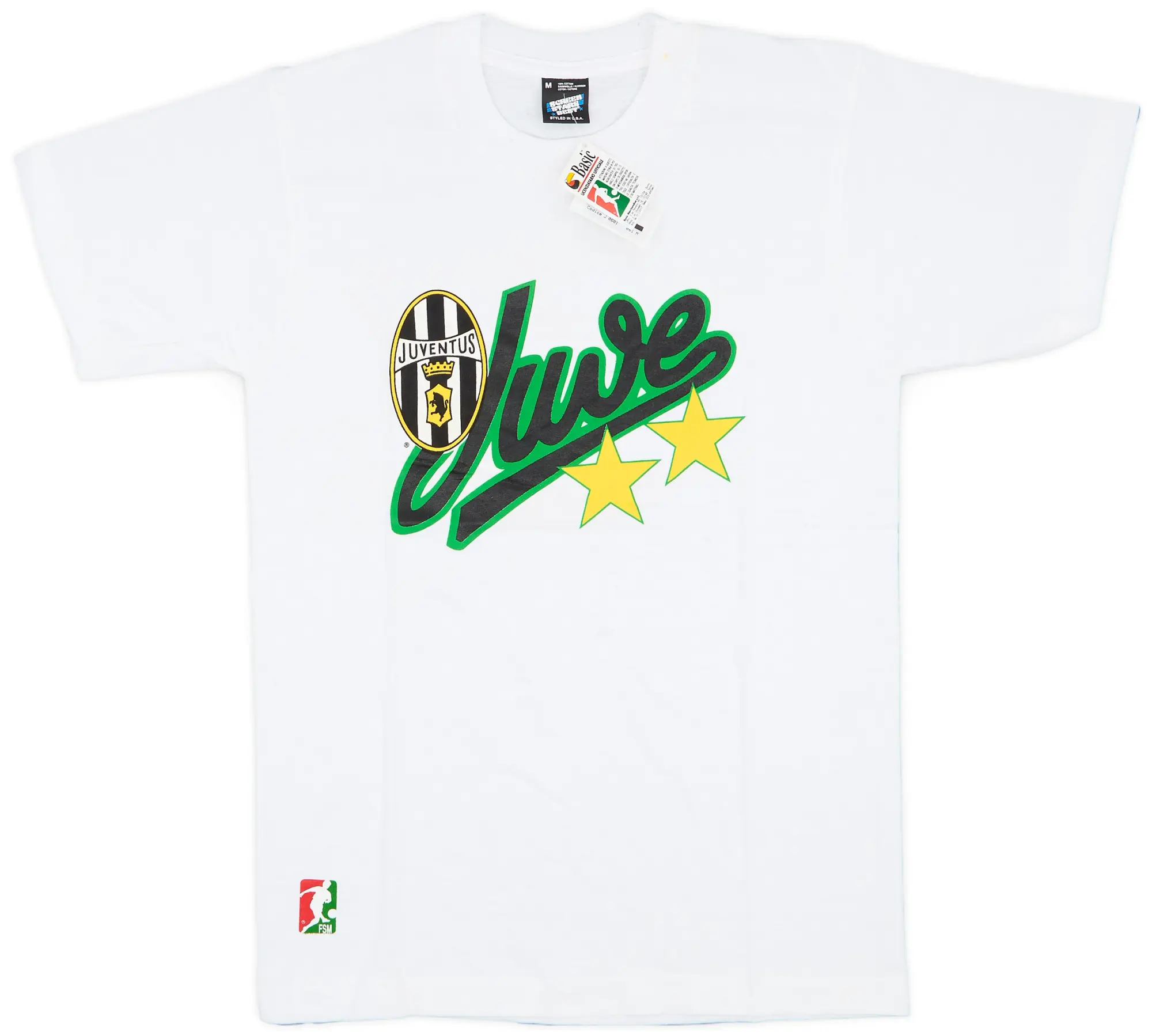 T-Shirts 1995-96 Juventus FSM Cotton Tee (M)