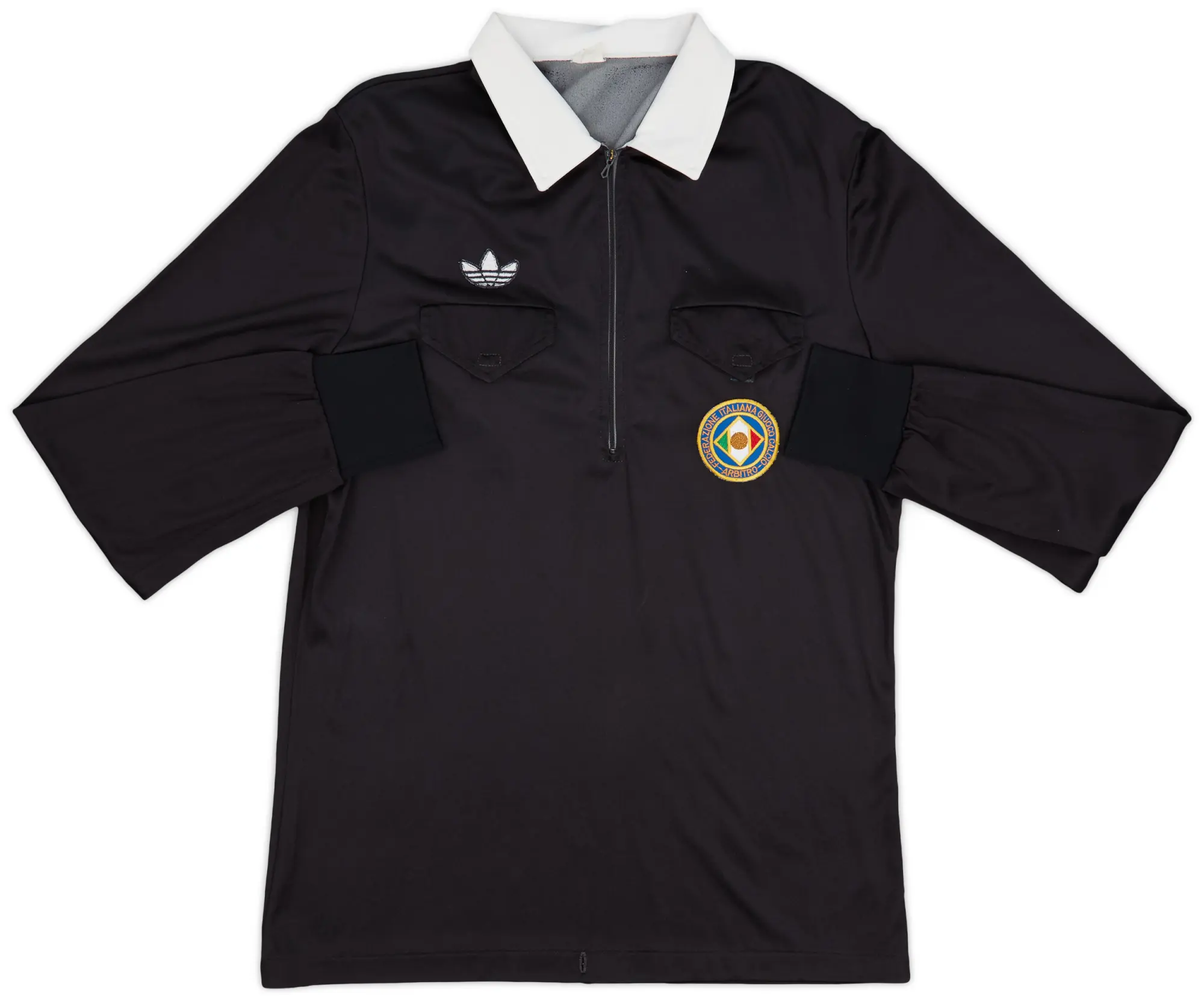 1980s Italy FIGC adidas Referee L/S Shirt - 6/10 - (L/XL)
