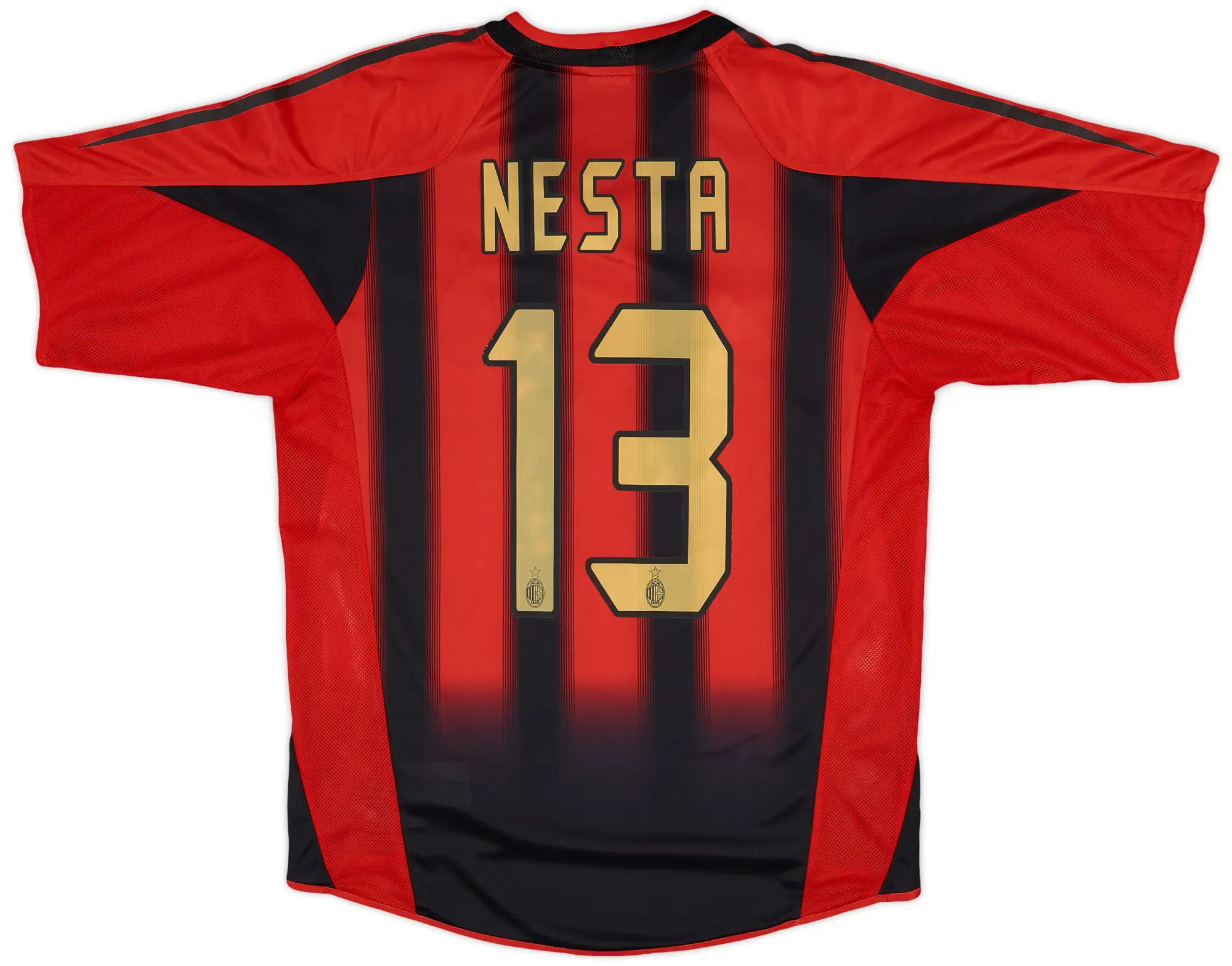adidas 2004-05 AC Milan Home Shirt Nesta #13 - 10/10 - (S)