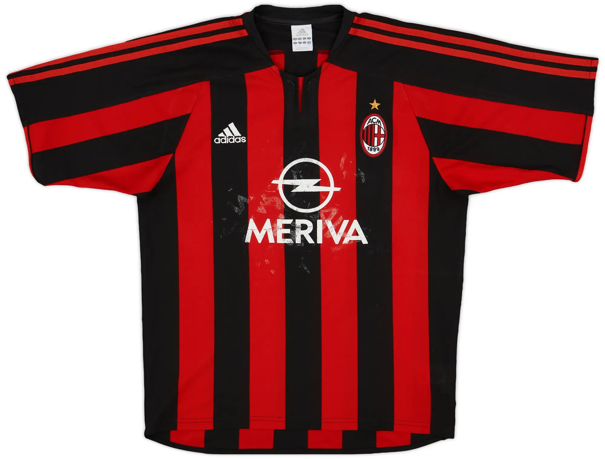adidas 2003-04 AC Milan Home Shirt - 4/10 - (M)