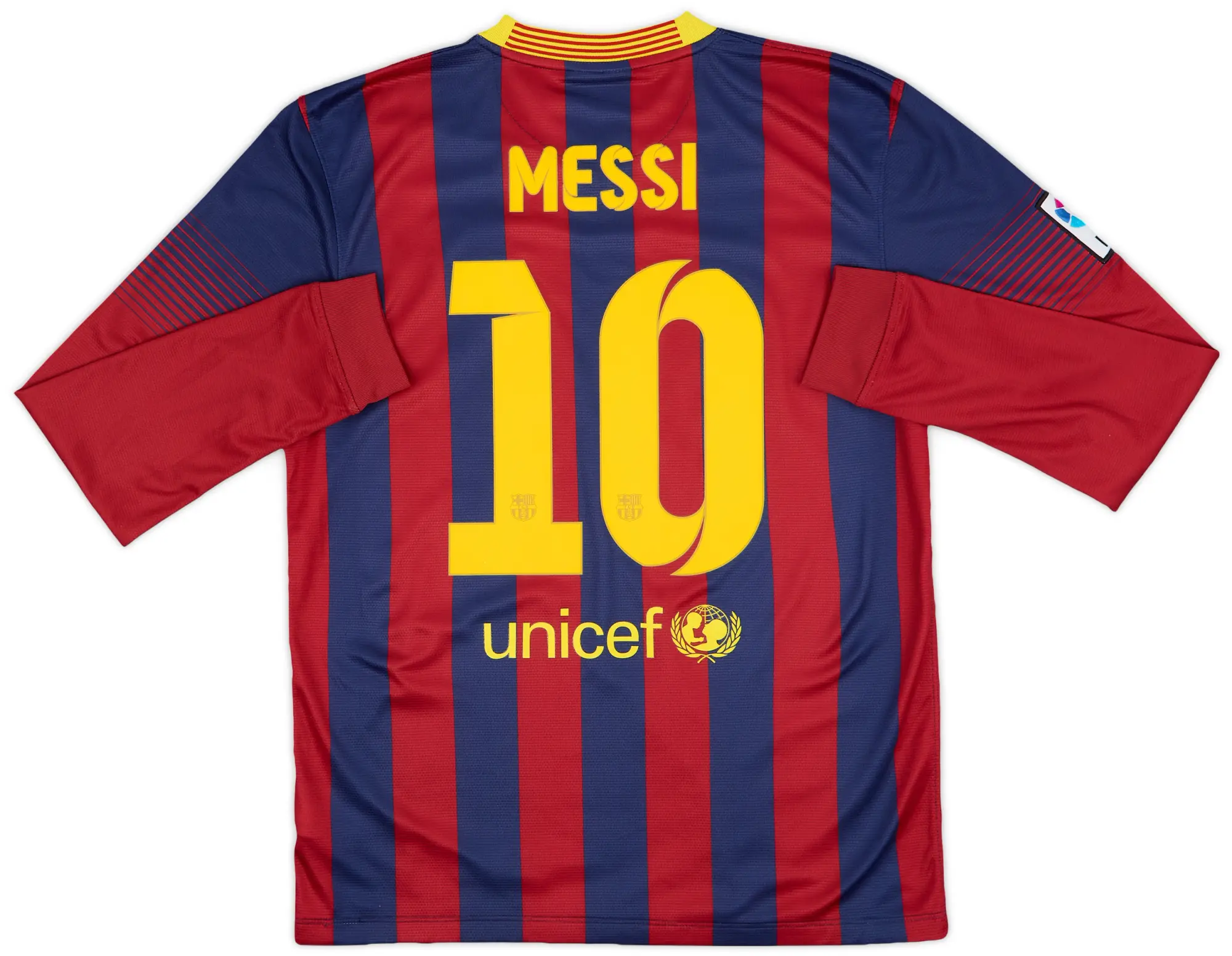 Nike 2013-14 Barcelona Home L/S Shirt Messi #10 - 7/10 - (M)