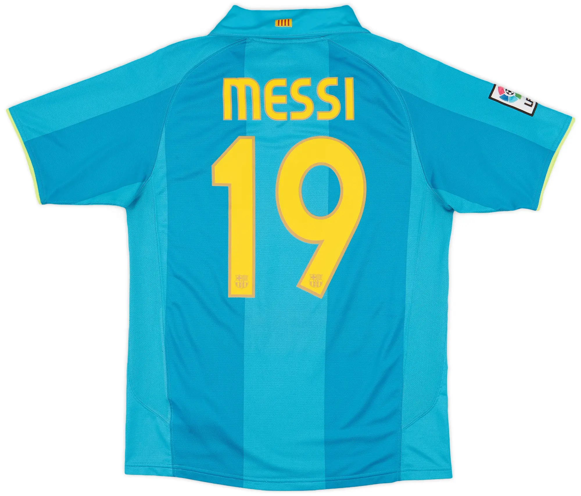 Nike 2007-09 Barcelona Away Shirt Messi #19 - 8/10 - (S)