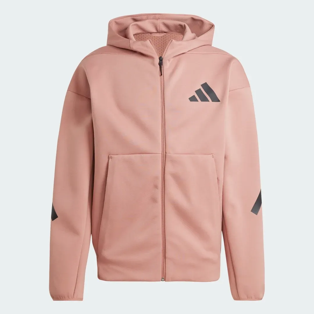Manchester United x adidas Z.N.E. Full Zip Hoodie Pink | JD2908