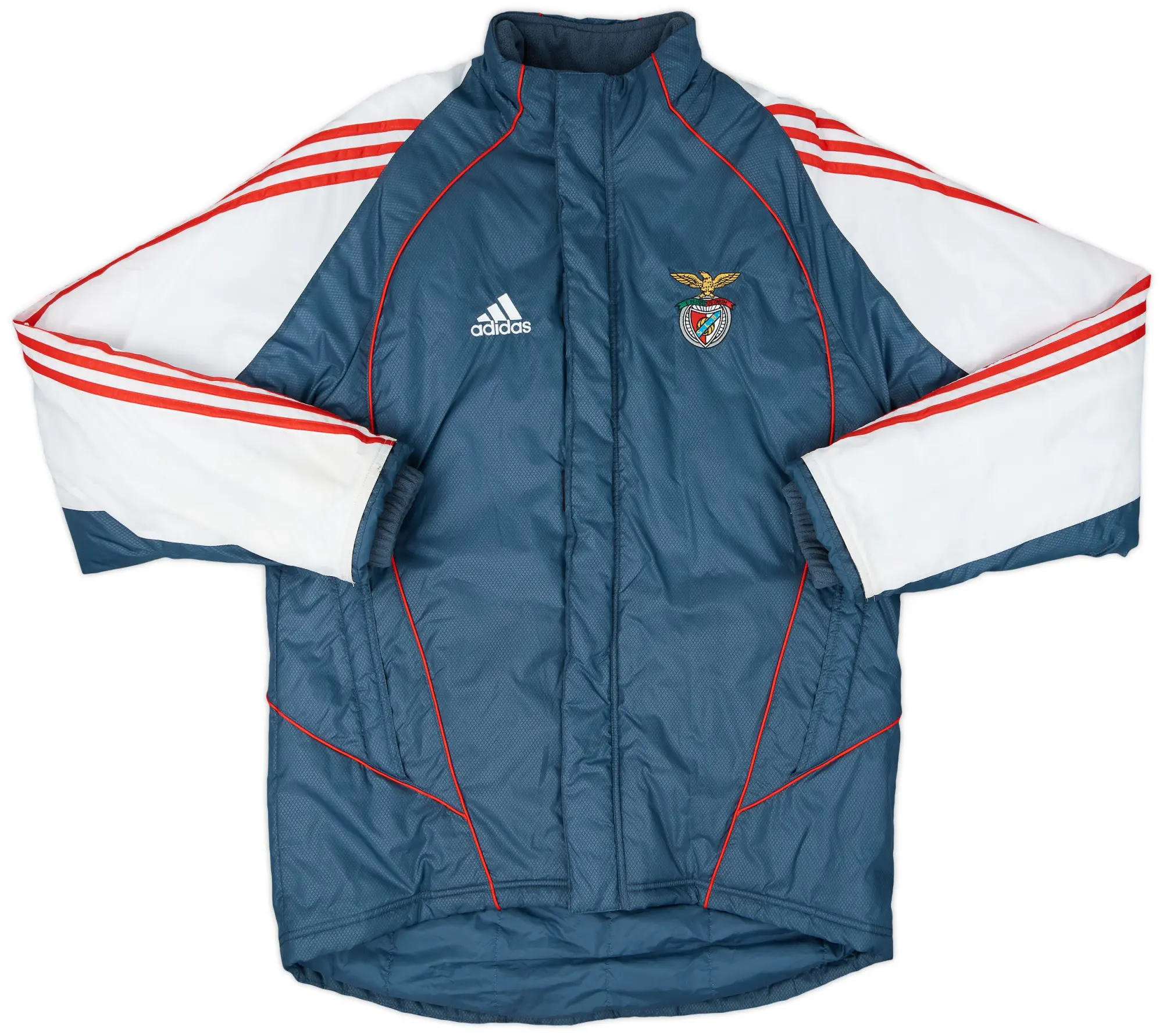 2006-07 Benfica adidas Padded Bench Coat - 9/10 - (S)