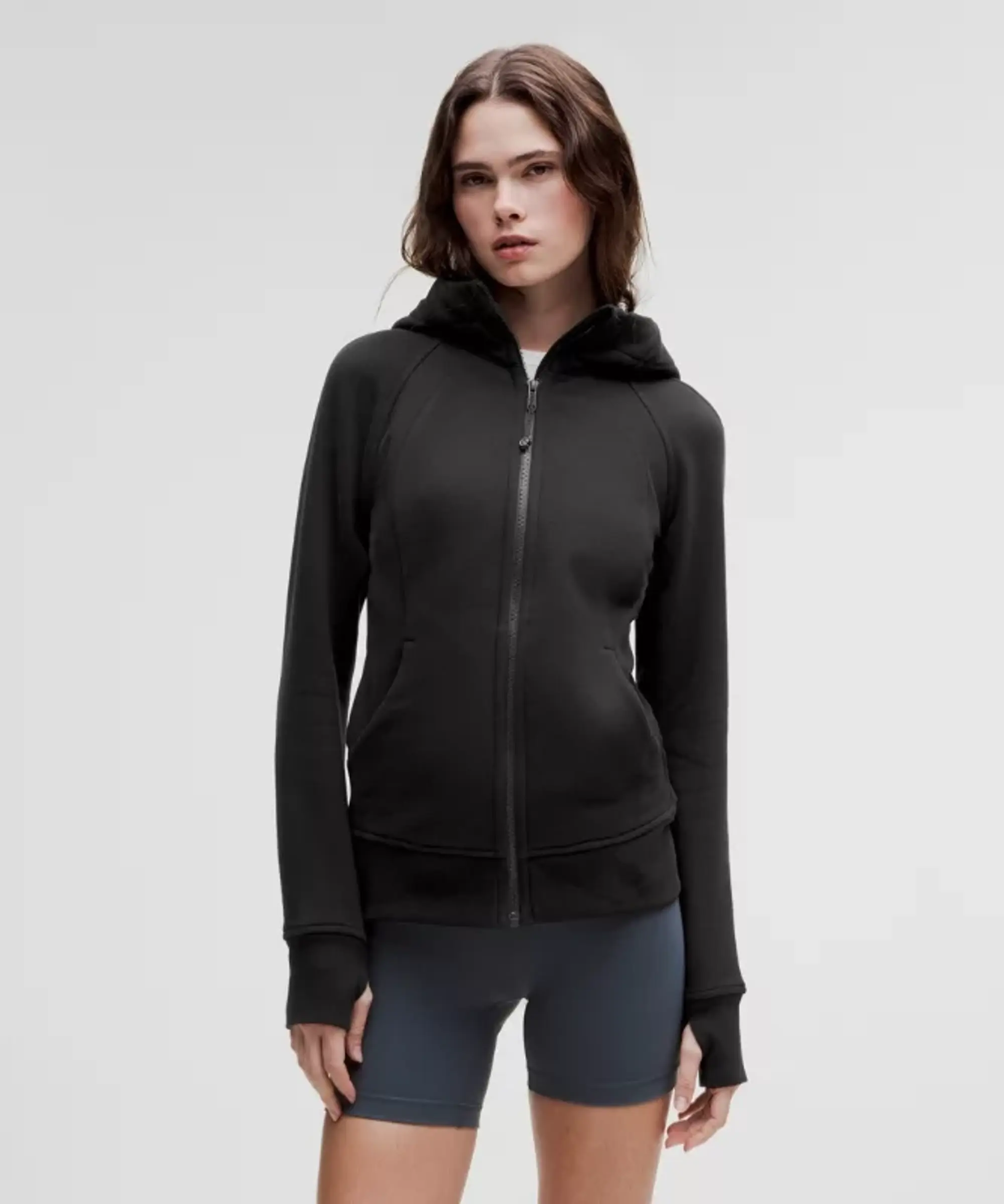 lululemon IE lululemon – Women's Scuba Full-Zip Hoodie – Color Black – Size 4