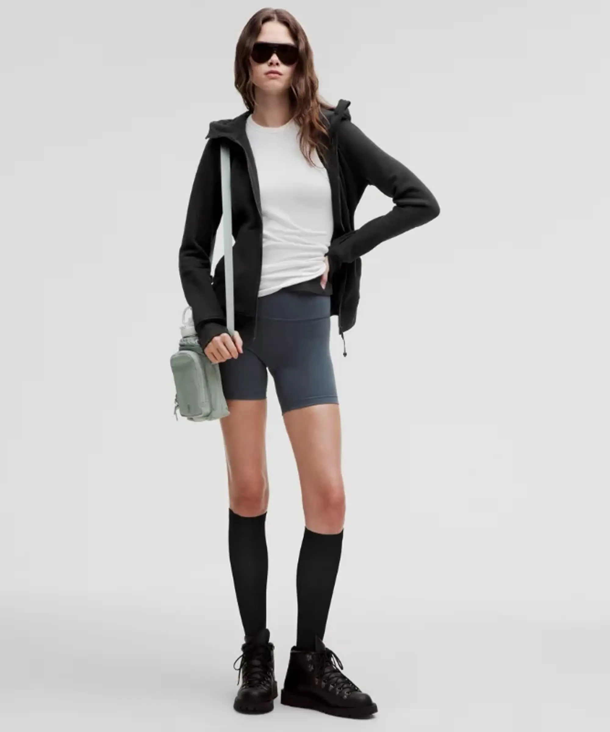 lululemon IE lululemon – Women's Scuba Full-Zip Hoodie – Color Black – Size 4