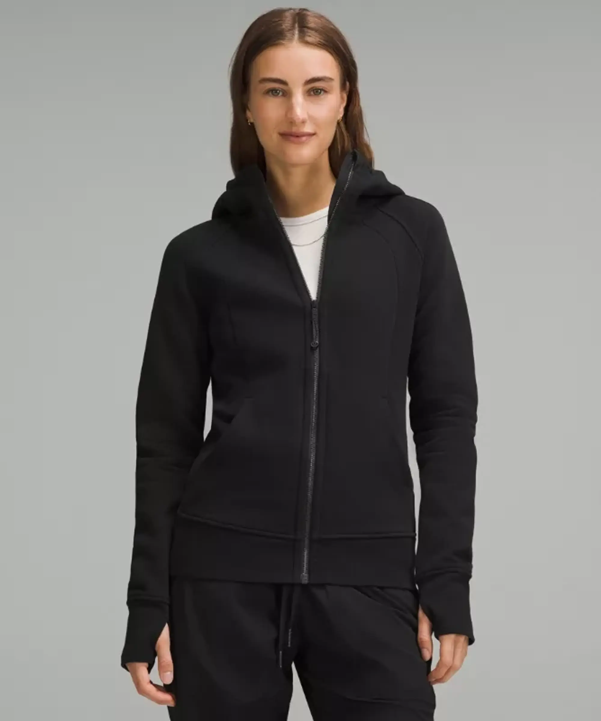 lululemon IE lululemon – Women's Scuba Full-Zip Hoodie – Color Black – Size 4