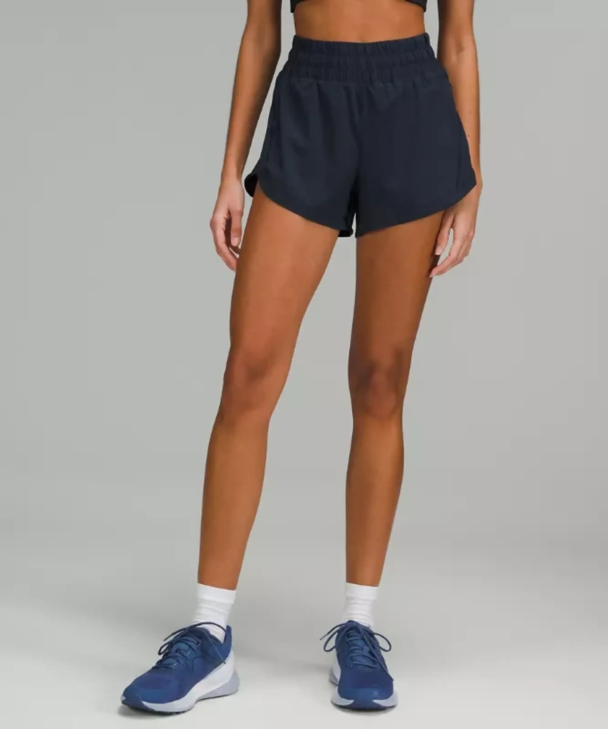 lululemon IE lululemon – Women's Track That High-Rise Lined Shorts – 3 – Color Blue – Size 4
