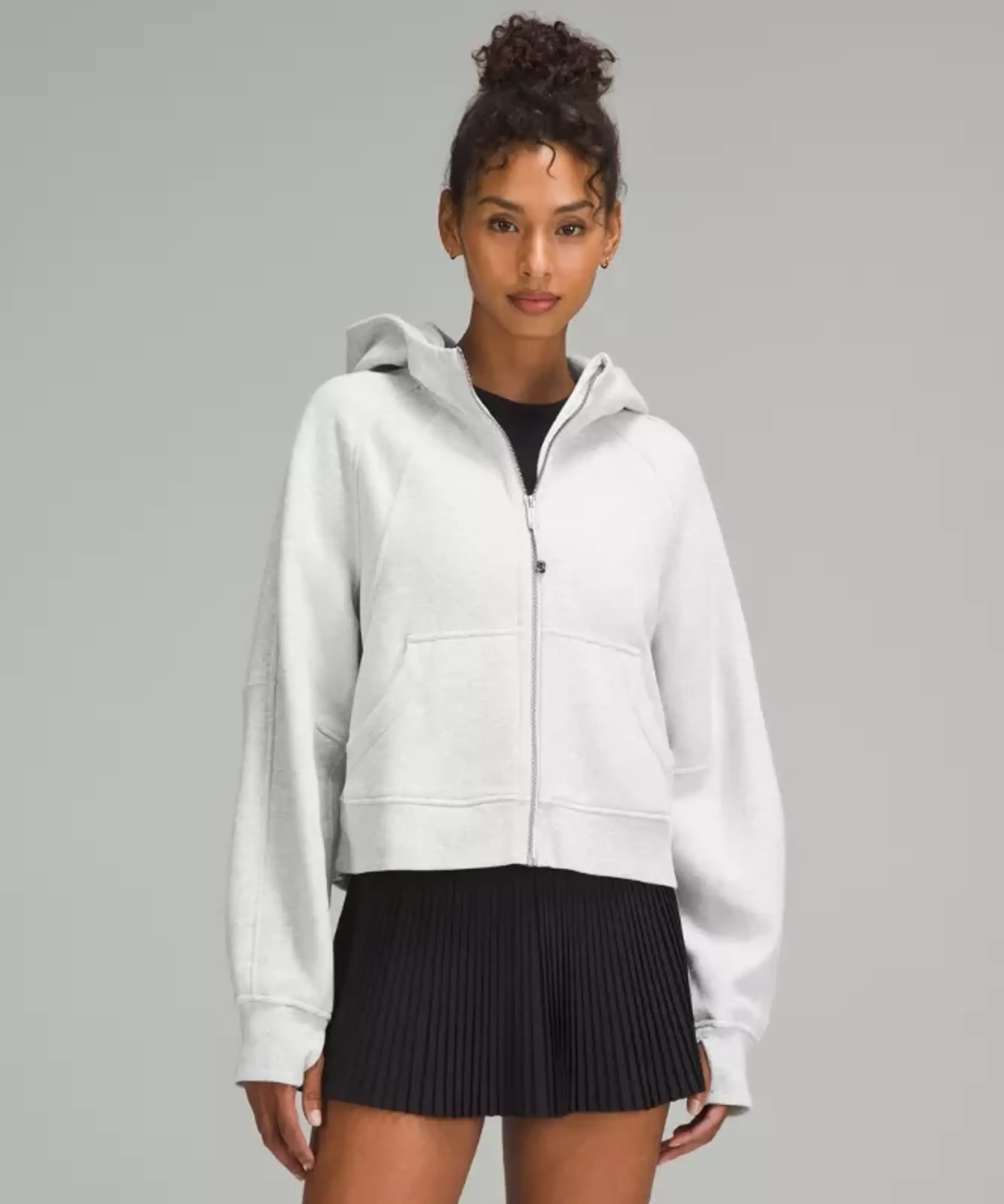 lululemon IE lululemon – Women's Scuba Oversized Full-Zip Hoodie – Color Light Grey/Grey – Size XL/2XL