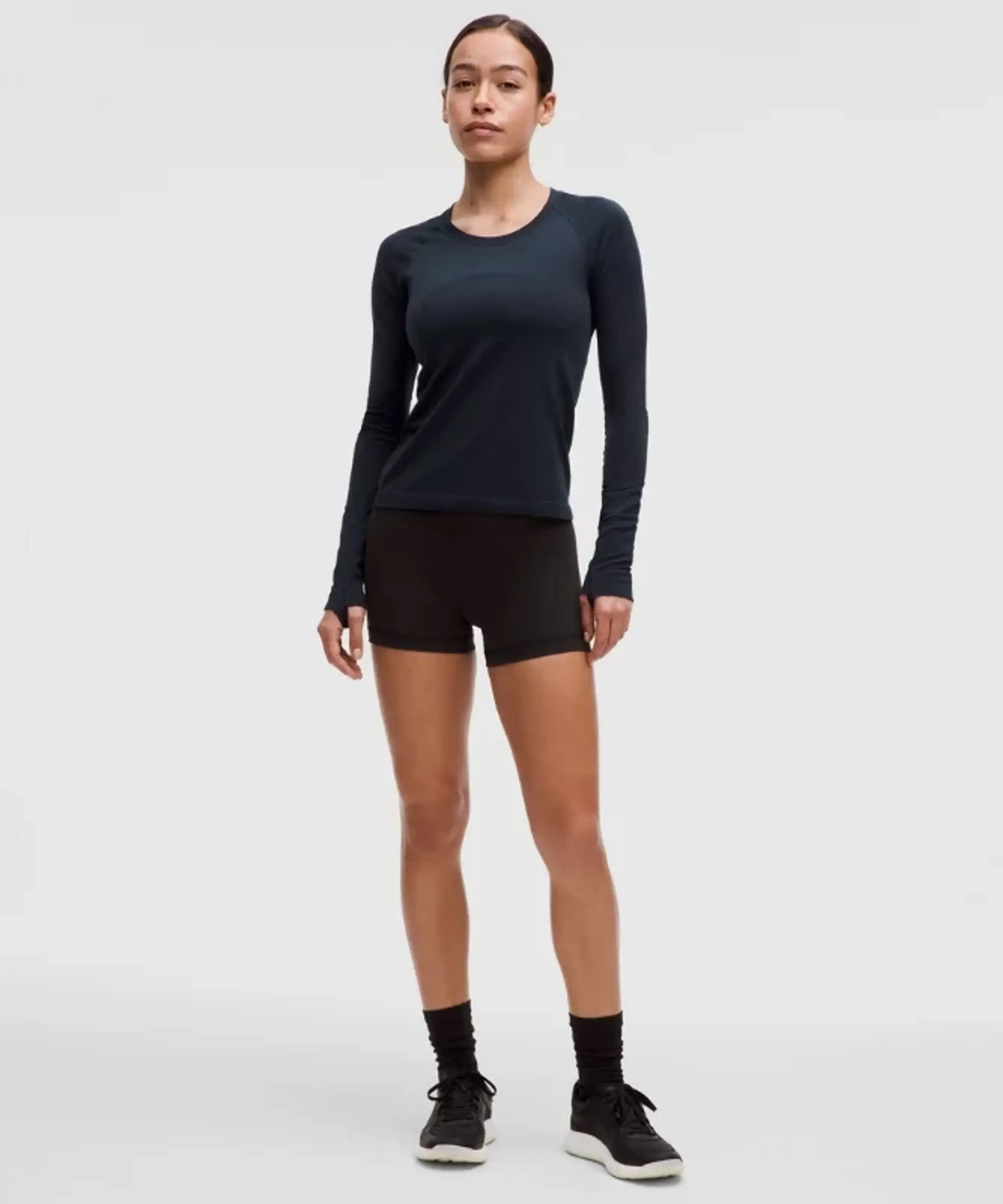 lululemon IE lululemon – Women's Swiftly Tech Long-Sleeve Shirt 2.0 Waist Length – Color Blue – Size 8