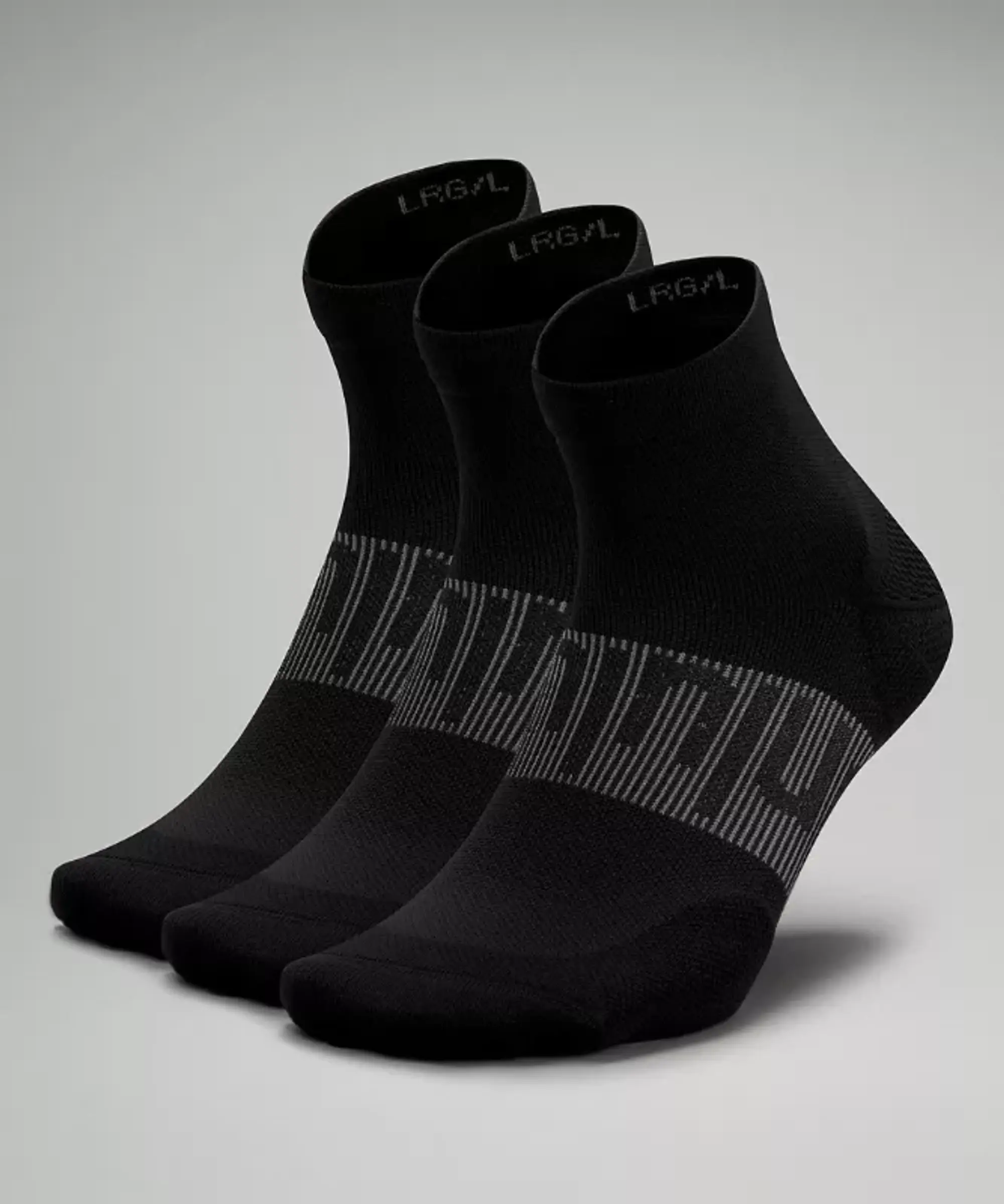 lululemon IE lululemon – Men's Power Stride Ankle Socks 3 Pack – Color Black – Size M