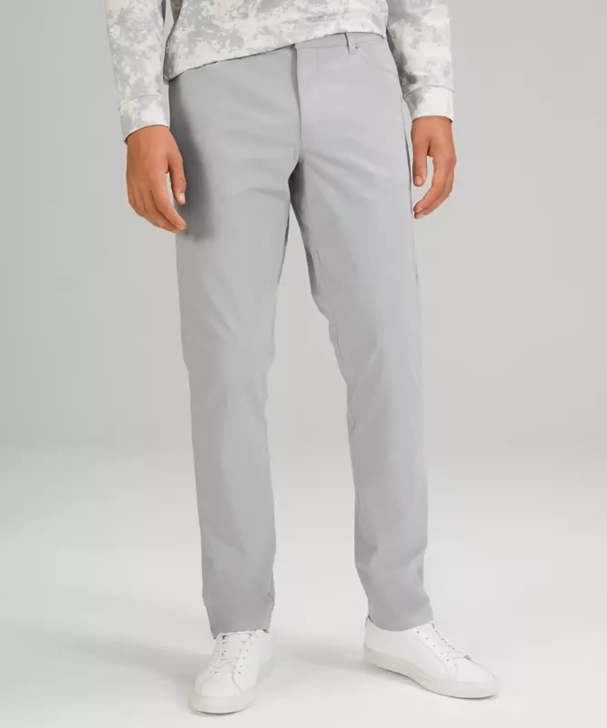 lululemon IE lululemon – Men's ABC Classic-Fit 5 Pocket Trousers 32L Warpstreme – Color Silver/Grey – Size 46