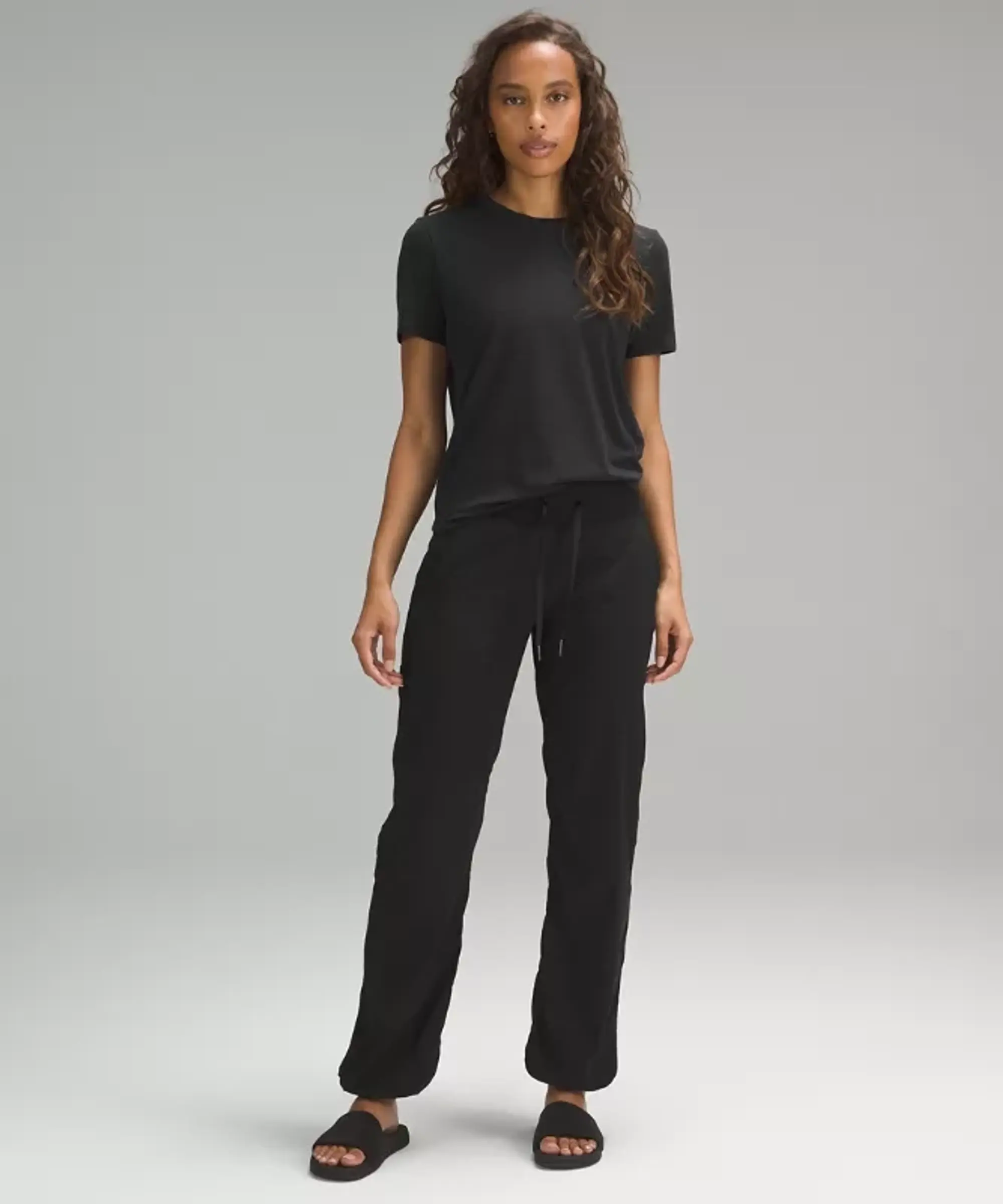 lululemon IE lululemon – Women's Love Curved-Hem Crewneck T-Shirt – Color Black – Size 10