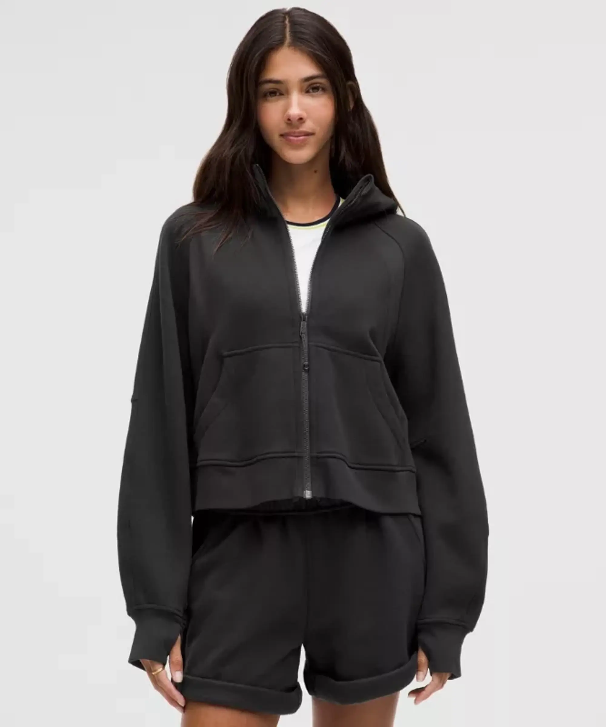 lululemon IE lululemon – Women's Scuba Oversized Full-Zip Hoodie – Color Black – Size XS/S