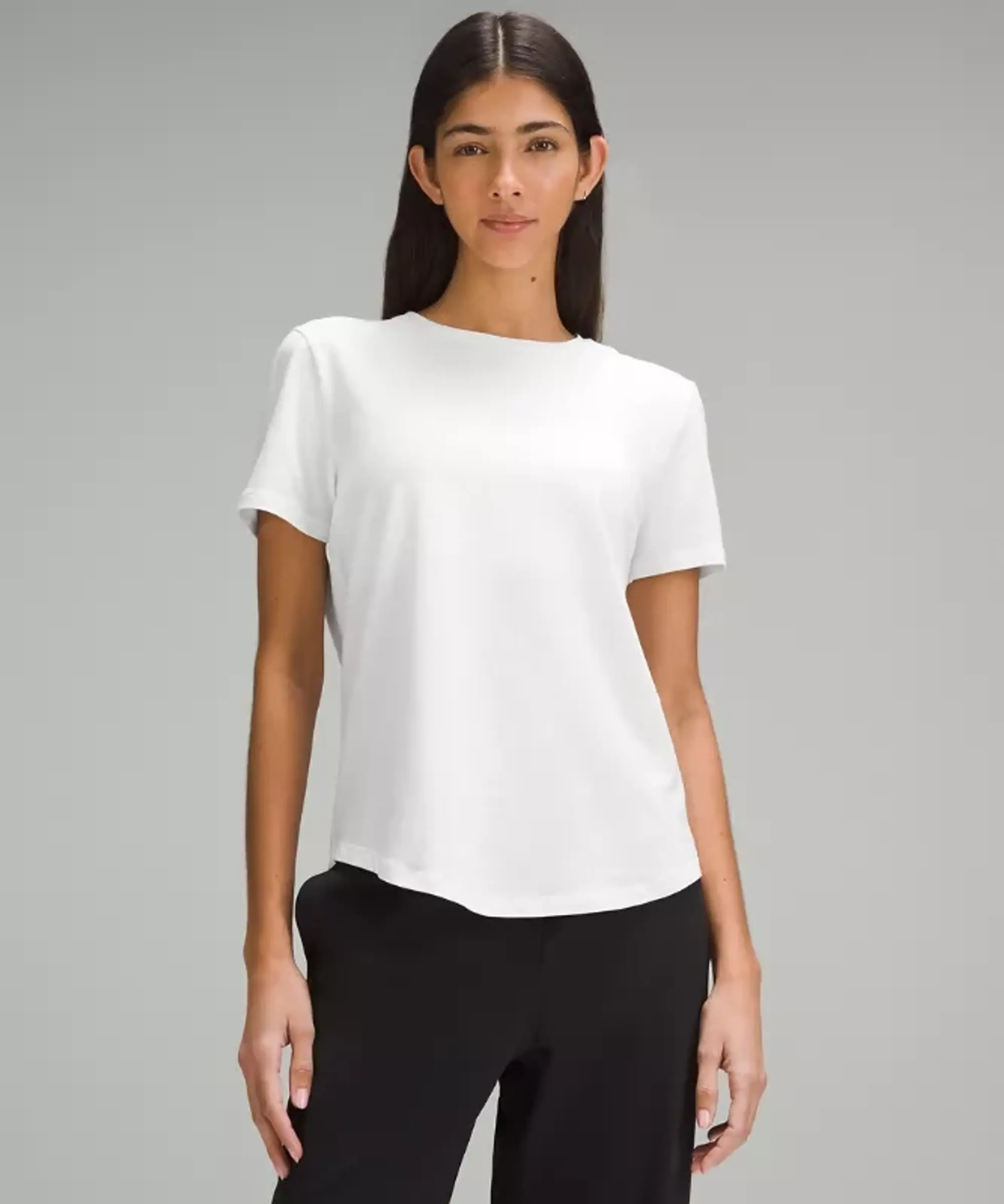lululemon IE lululemon – Women's Love Curved-Hem Crewneck T-Shirt – Color White – Size 16