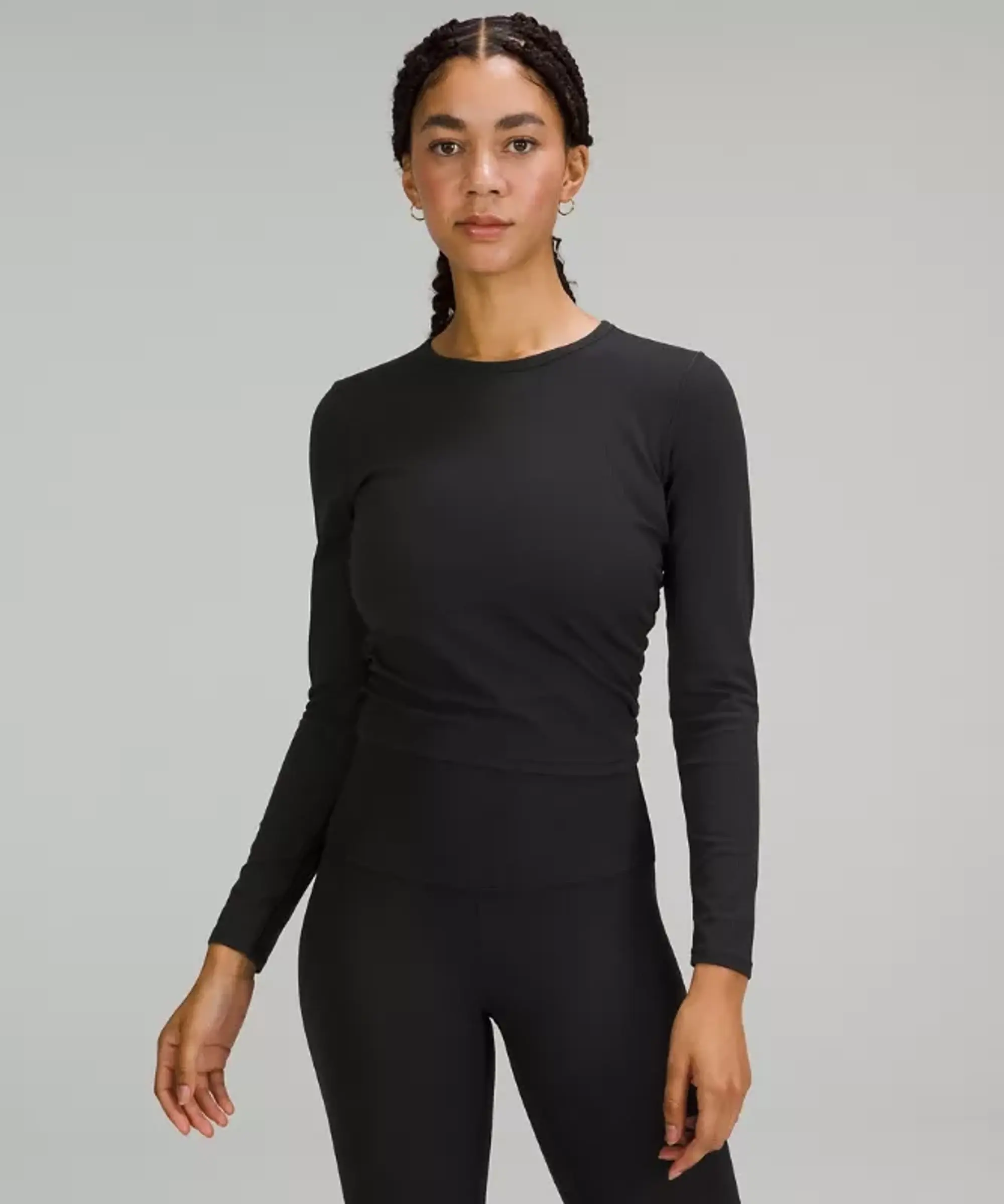 lululemon IE lululemon – Women's All It Takes Ribbed Nulu Long-Sleeve Shirt – Color Black – Size 8