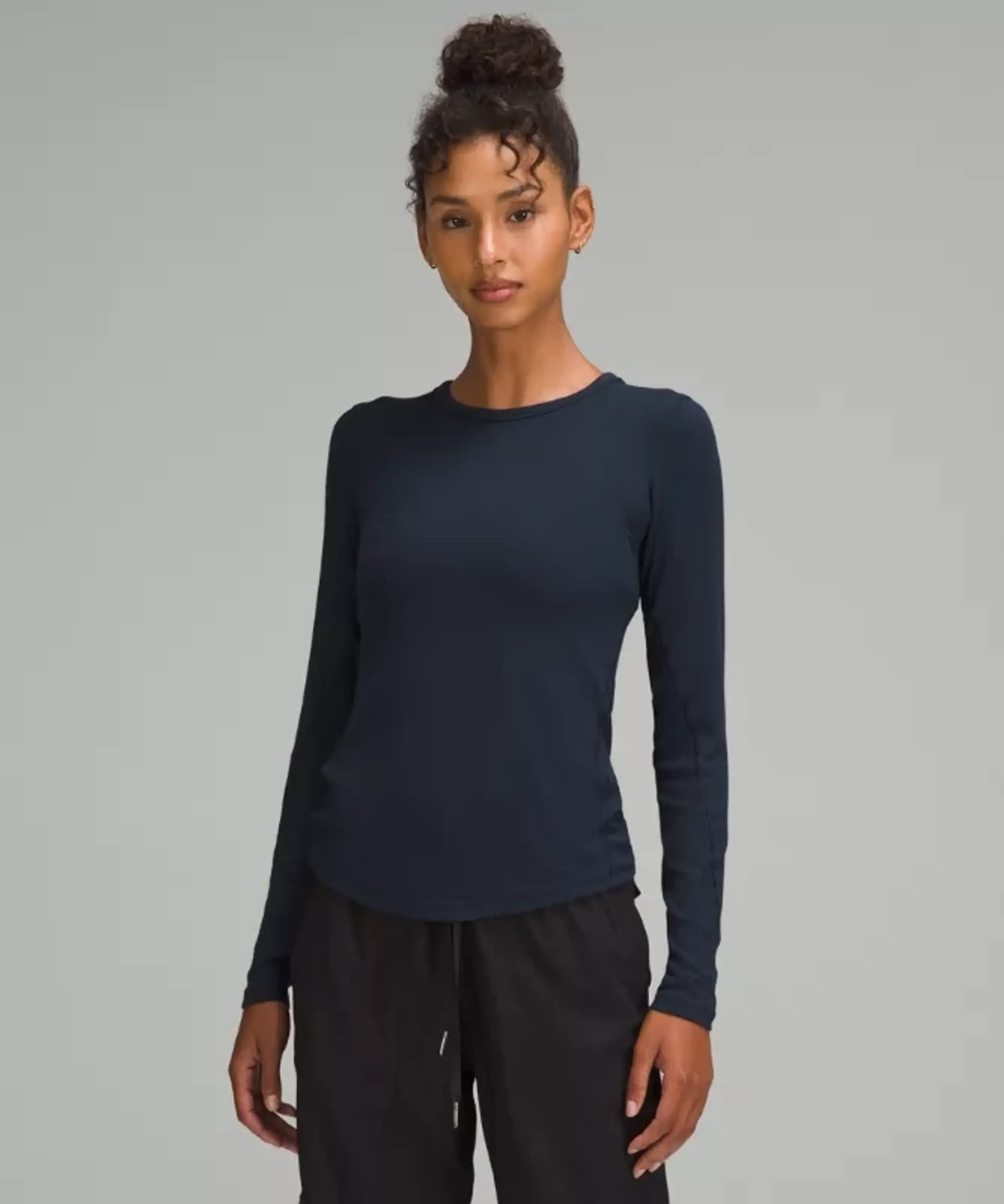lululemon IE lululemon – Women's Hold Tight Long-Sleeve Shirt – Color Blue – Size 8