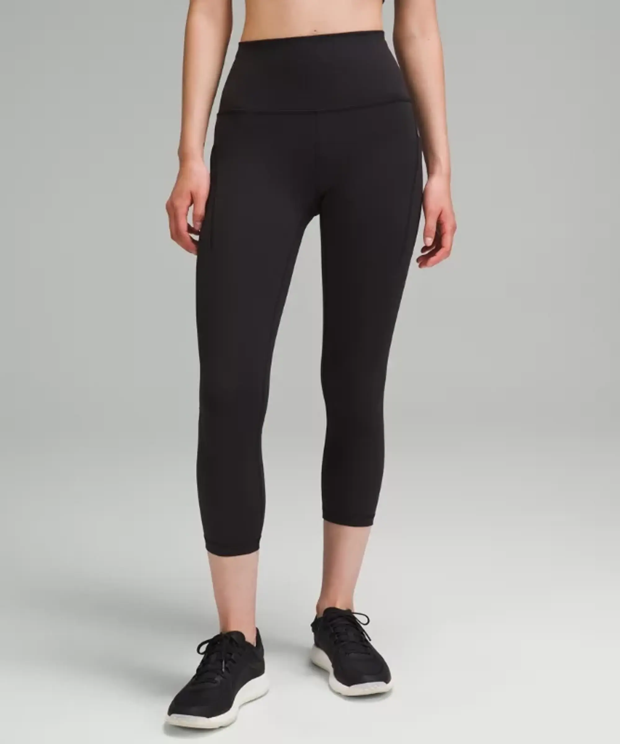 lululemon IE lululemon – Women's Wunder Train High-Rise Crop Leggings with Pockets – 23 – Color Black – Size 8