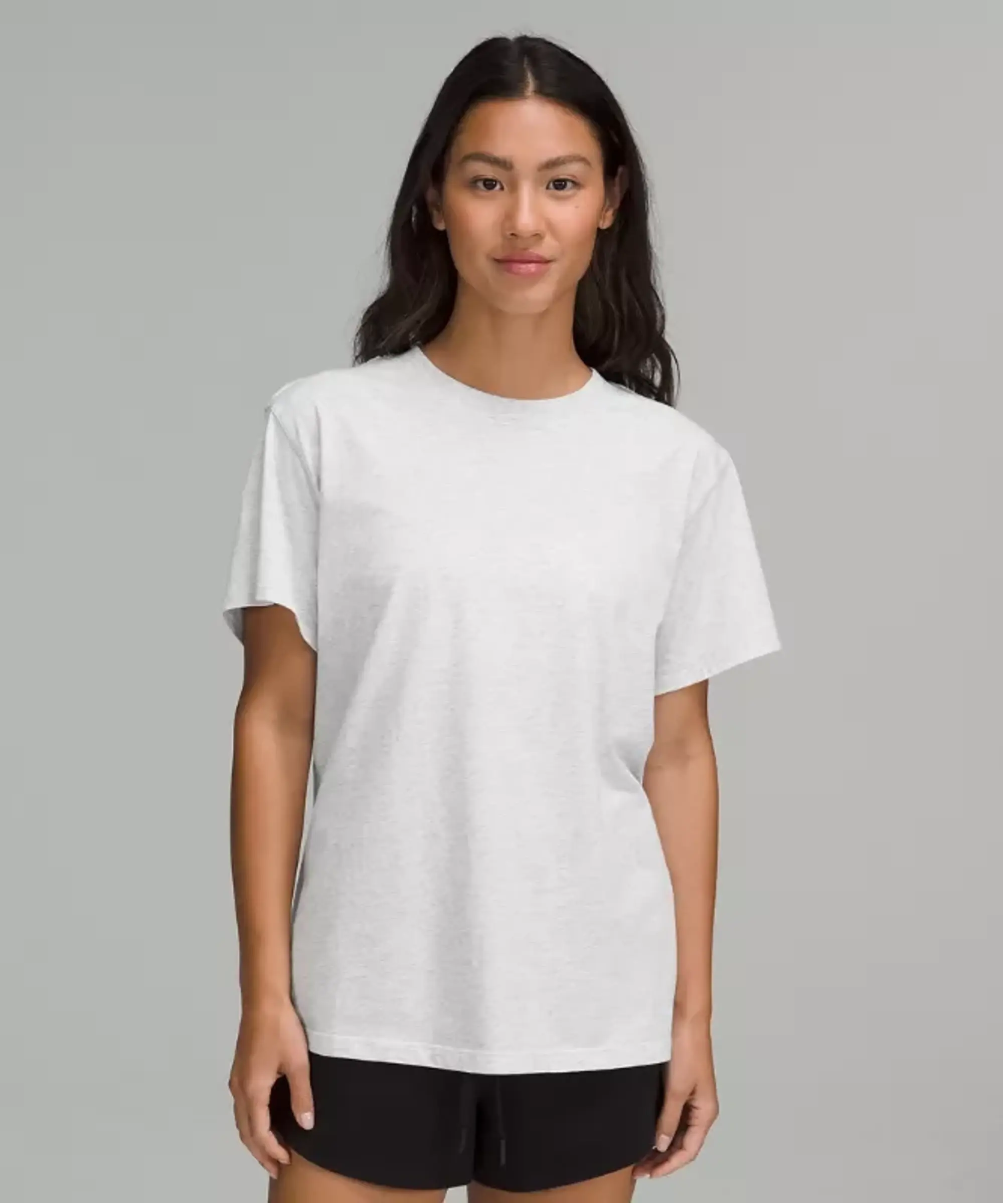 lululemon IE lululemon – Women's All Yours Cotton T-Shirt – Color Light Grey/Grey – Size 6