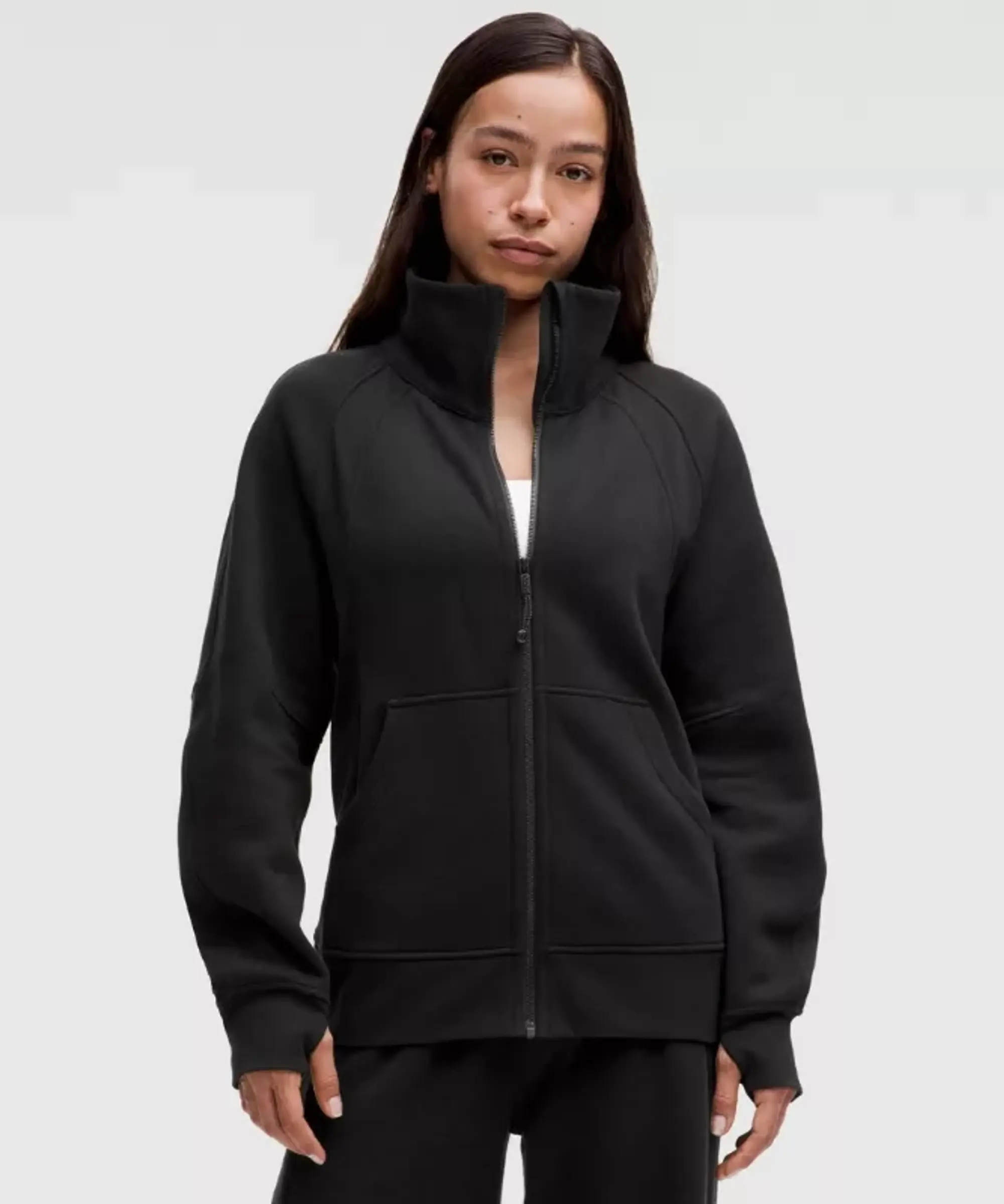 lululemon IE lululemon – Women's Scuba Oversized Funnel-Neck Full Zip Hoodie – Color Black – Size XS/S