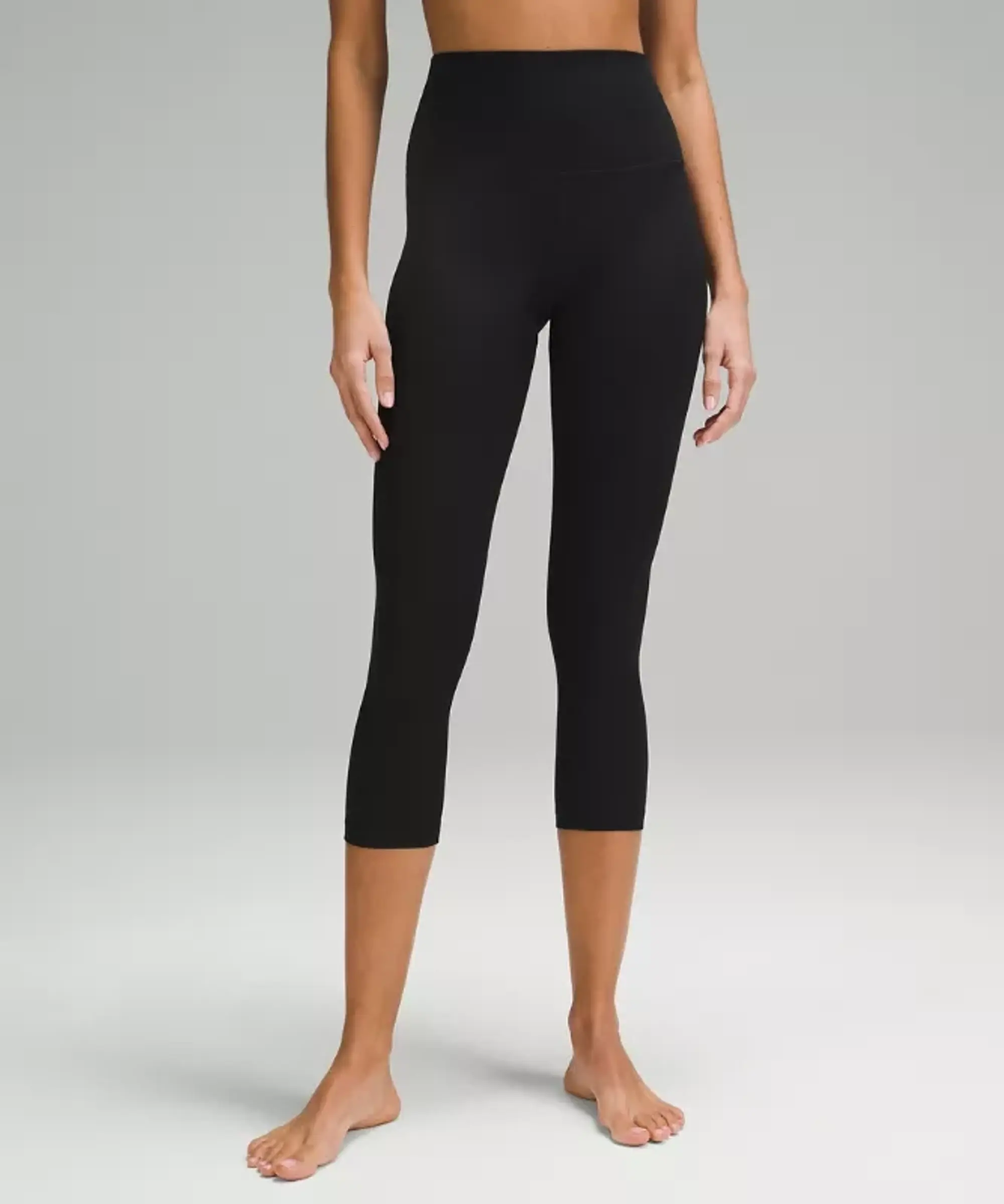 lululemon IE lululemon – Women's Align High-Rise Ribbed Crop Leggings – 23 – Color Black – Size 8