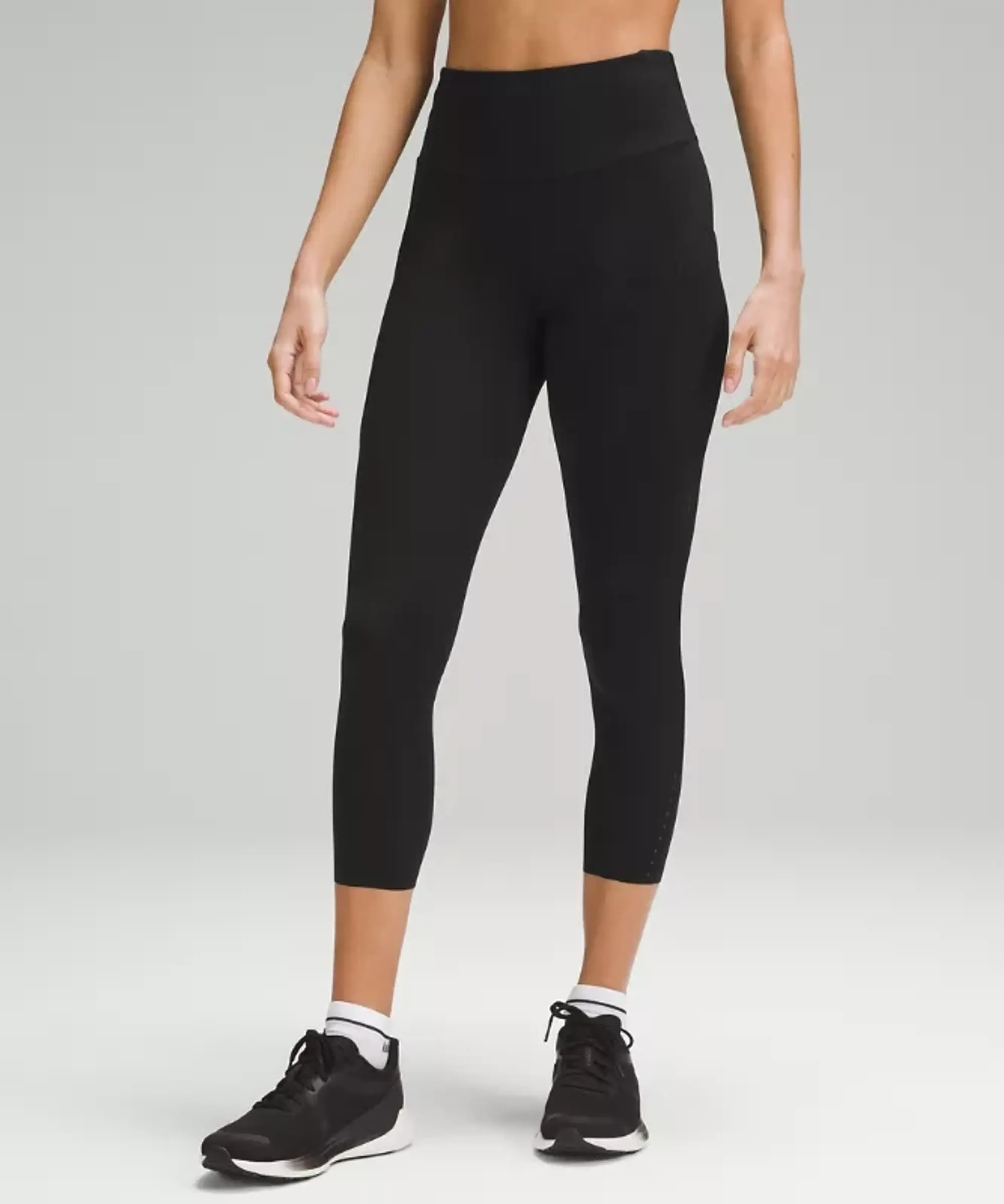 lululemon IE lululemon – Women's Fast and Free High-Rise Crop Pants Pockets – 23 – Color Black – Size 8