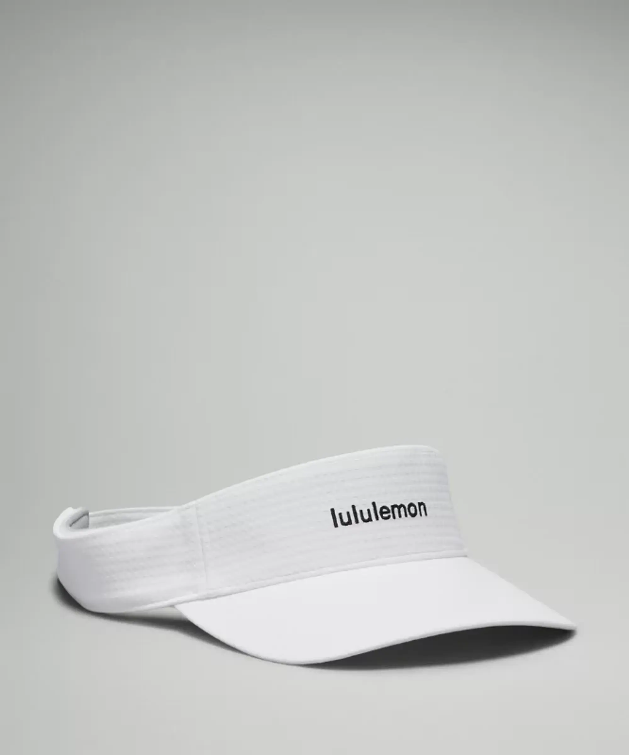 lululemon IE lululemon – Removable Sweatband All-Sport Visor Hat Wordmark – Color White/Black – Size S/M