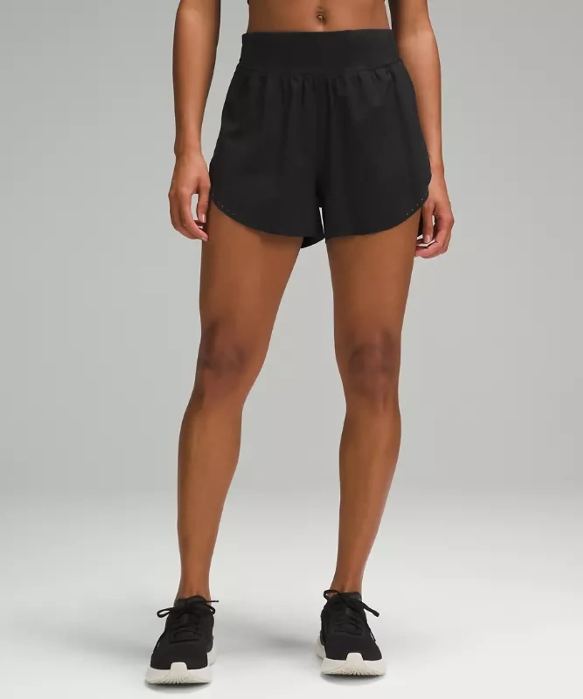 lululemon IE lululemon – Women's Fast and Free Reflective High-Rise Classic-Fit Shorts – 3 – Color Black – Size 16
