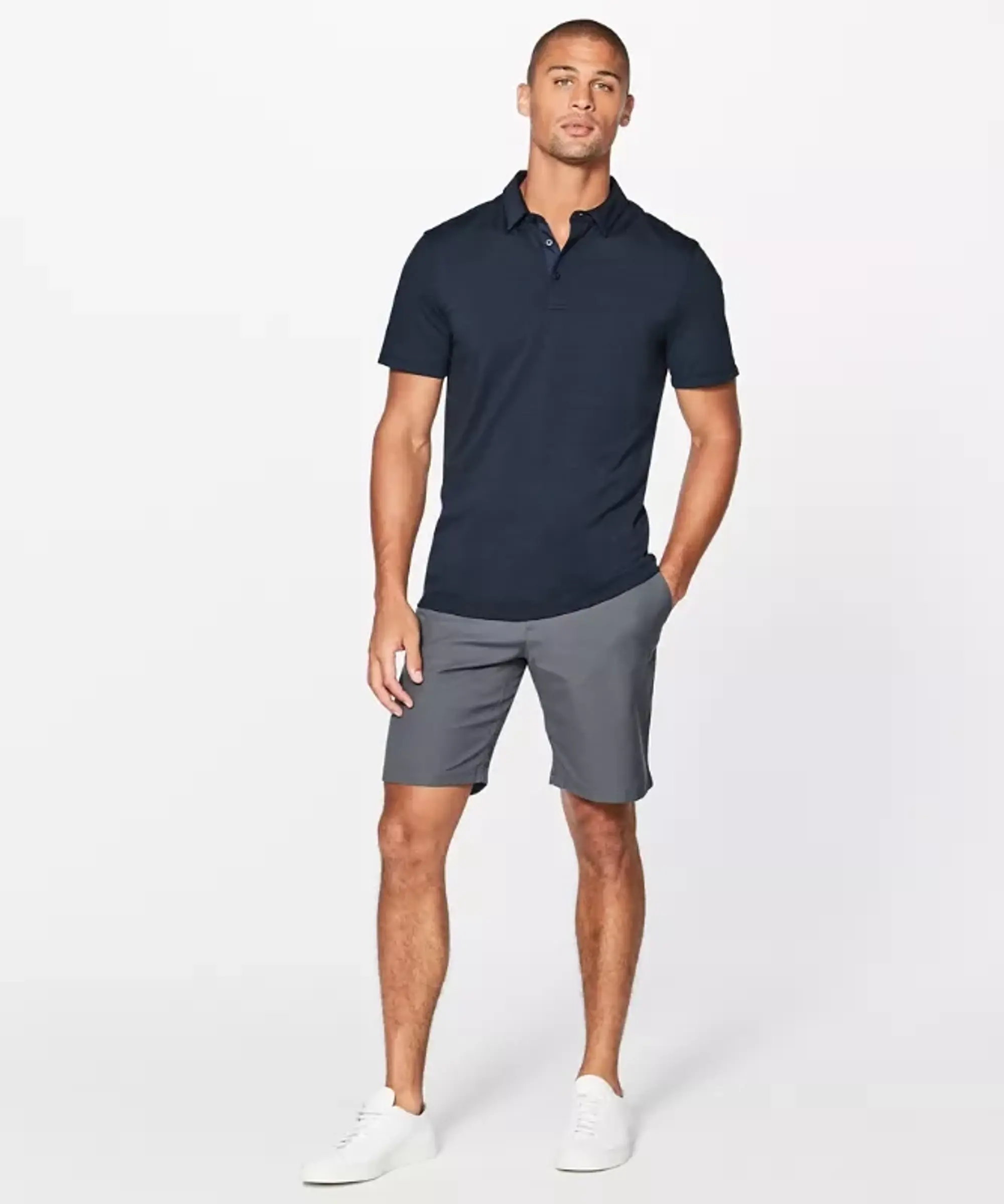 lululemon IE lululemon – Men's Evolution Short-Sleeve Polo Shirt – Color Blue – Size XL