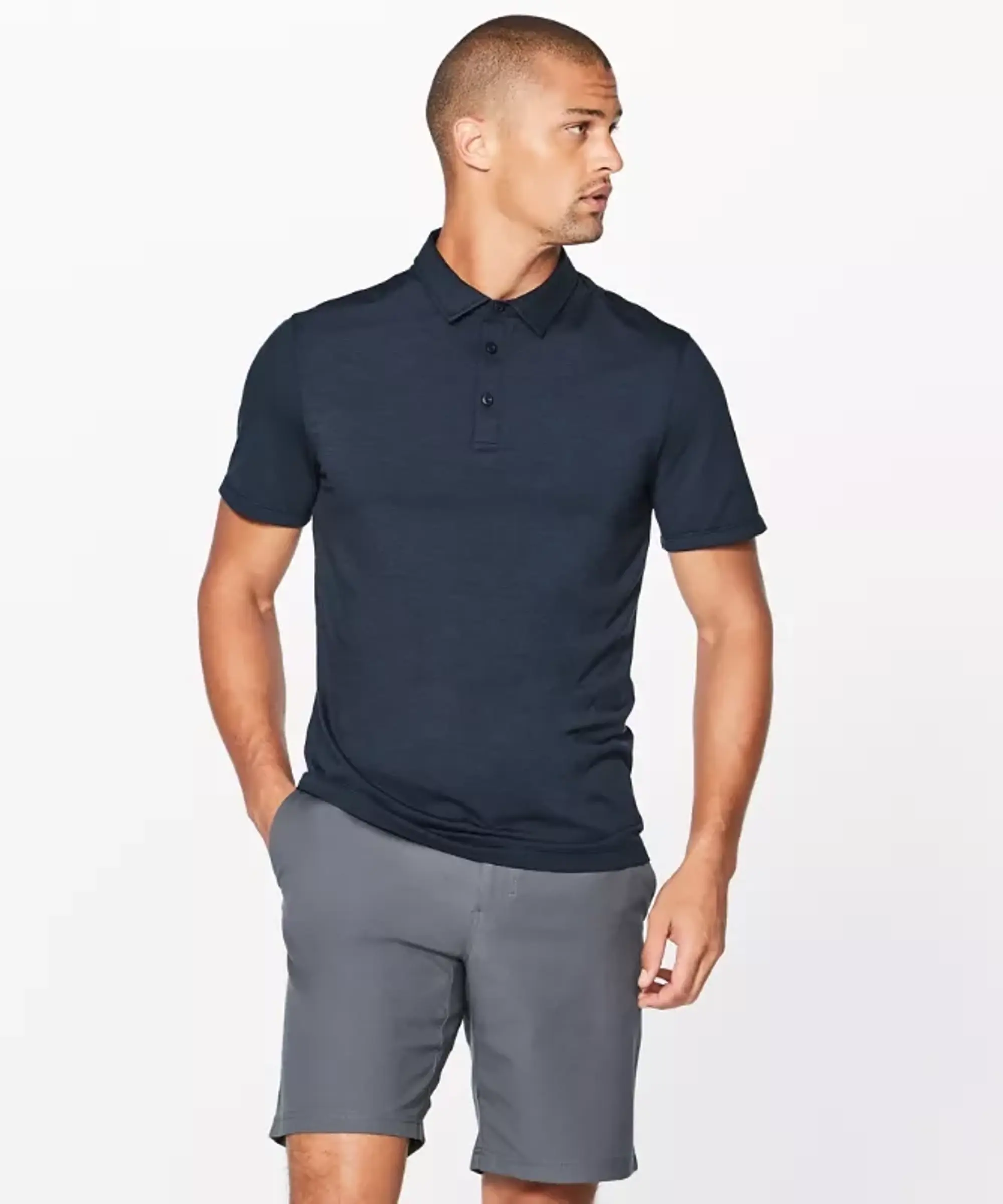 lululemon IE lululemon – Men's Evolution Short-Sleeve Polo Shirt – Color Blue – Size XL