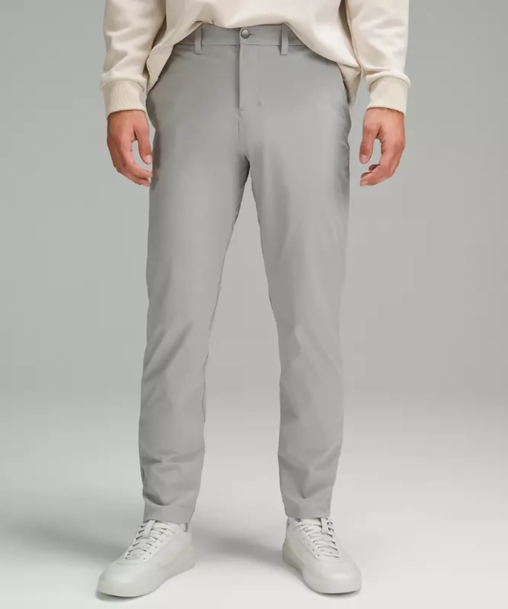 lululemon IE lululemon – Men's ABC Classic-Fit Trousers 32L Warpstreme – Color Silver/Grey – Size 46