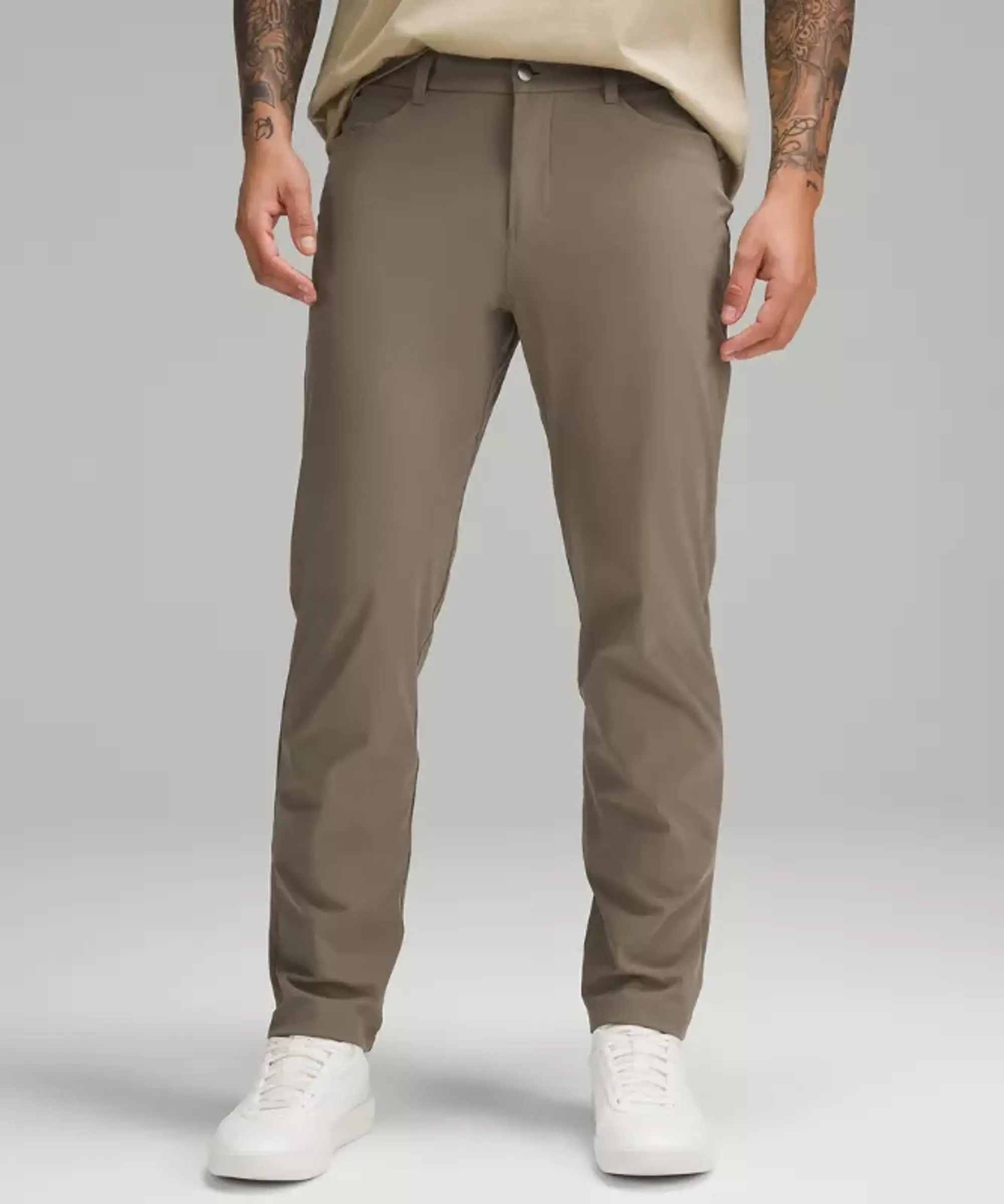lululemon IE lululemon – Men's ABC Classic-Fit 5 Pocket Trousers 32L Warpstreme – Color Brown – Size 46