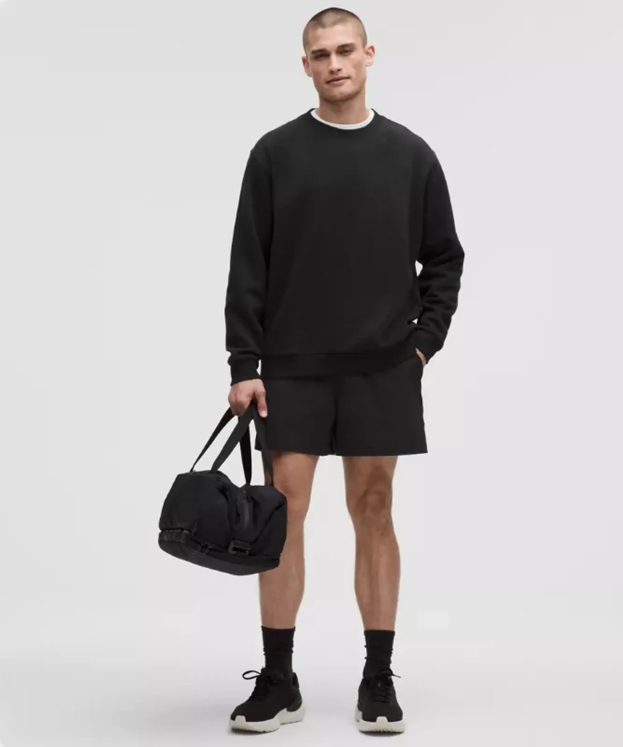 lululemon IE lululemon – Men's Steady State Crew Sweatshirt – Color Black – Size 2XL
