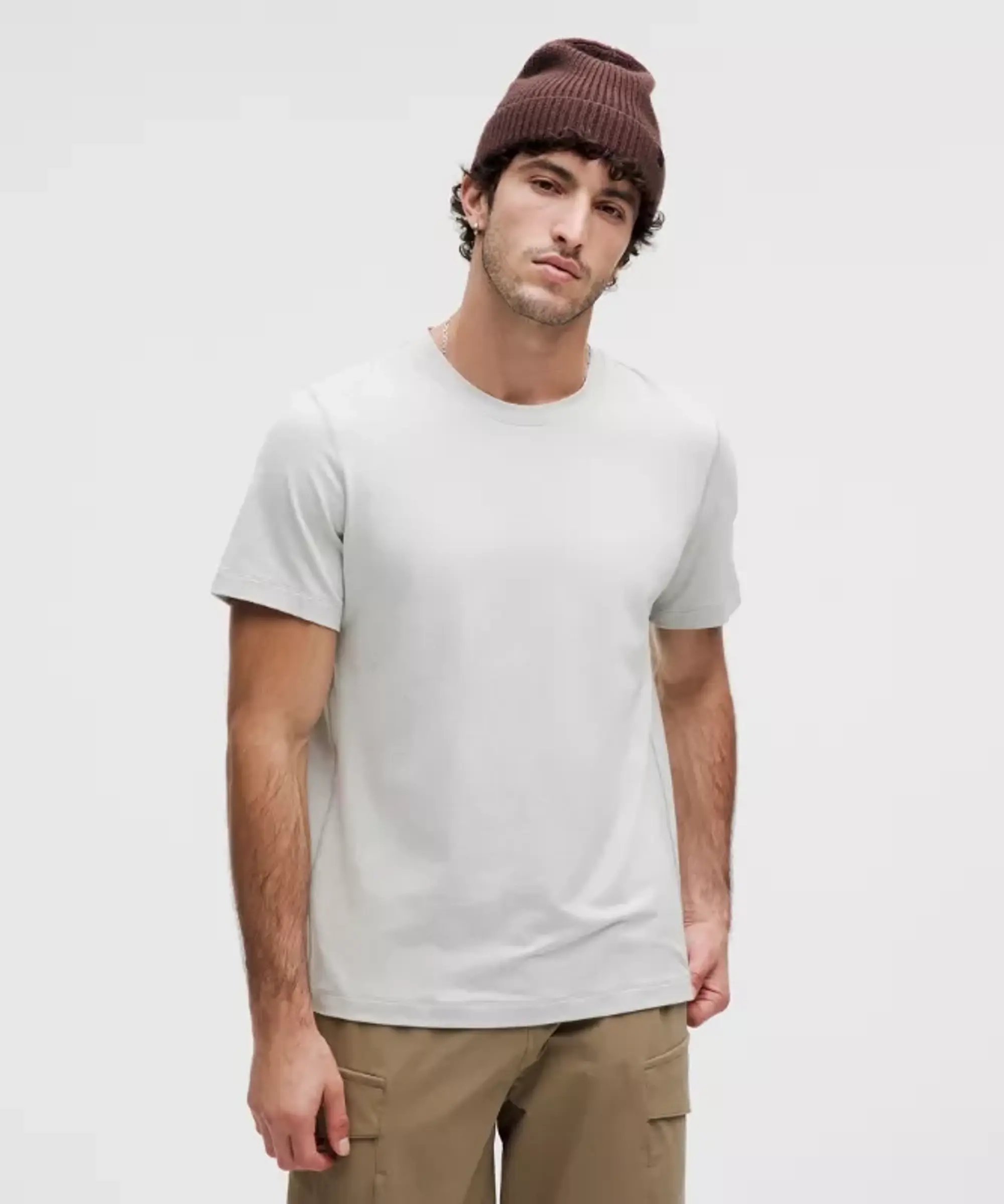 lululemon IE lululemon – Men's Soft Jersey Short-Sleeve Shirt – Color Silver/Grey – Size 2XL